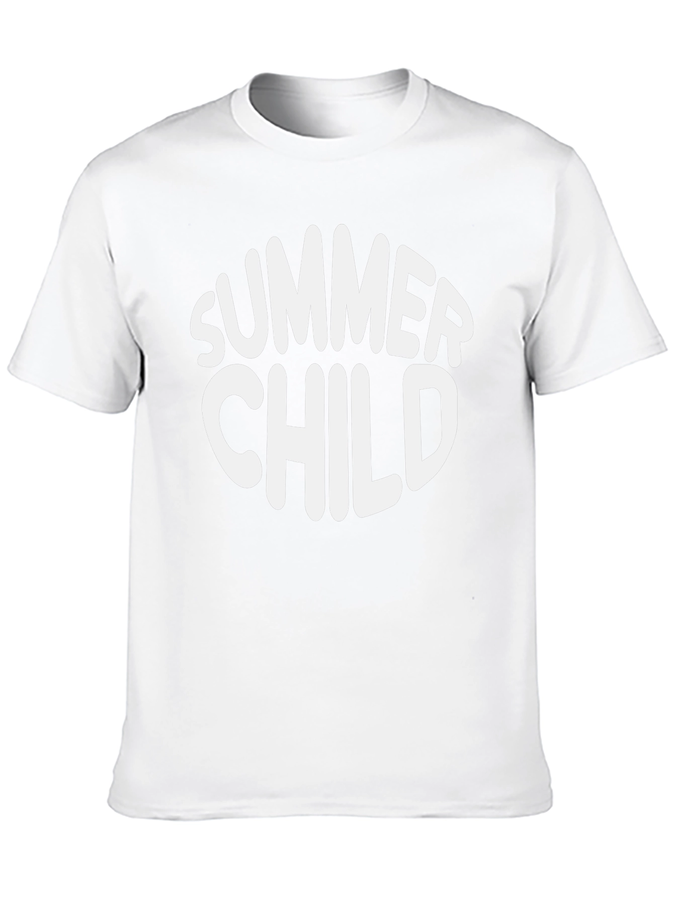 Summer Child T-Shirt - Black Crew Neck Tee
