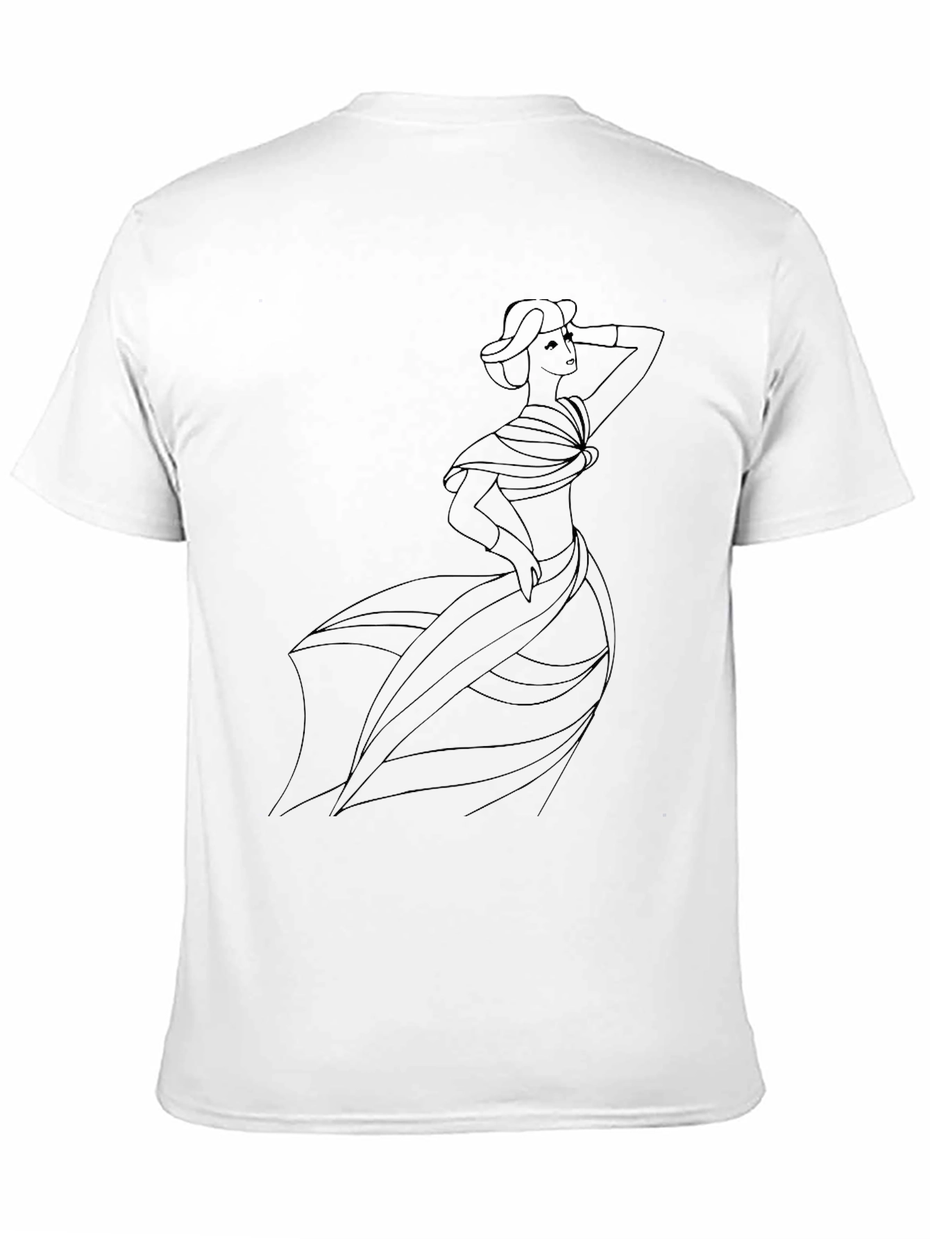 Elegant Woman Graphic Tee - Classic Style