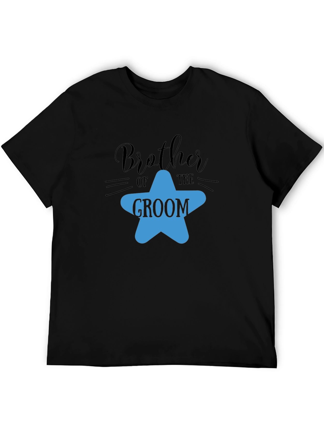 Brother of the Groom T-Shirt - Star Design
