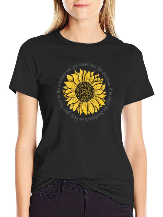 Sunflower Graphic Tee - Black Unisex T-Shirt