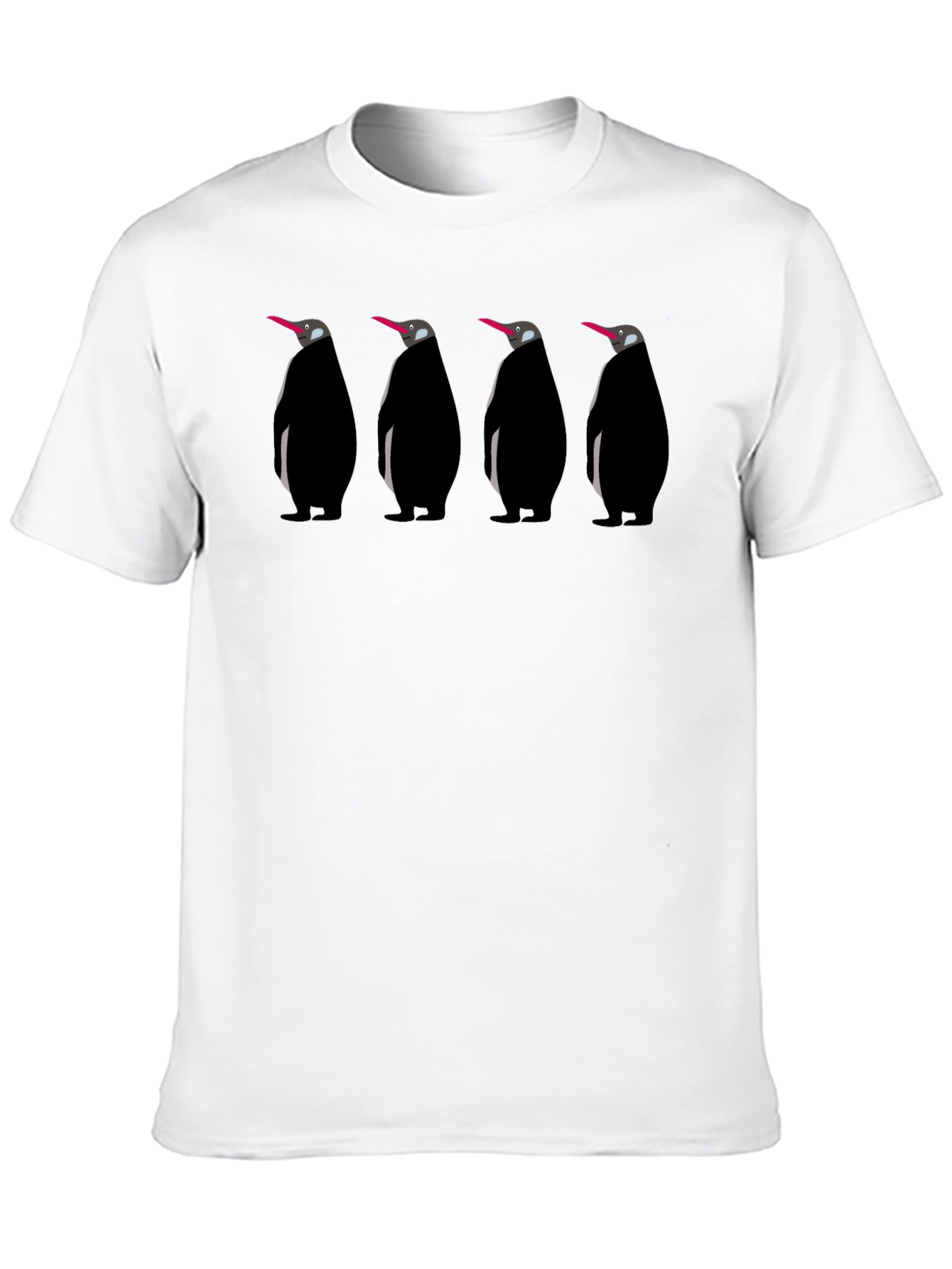 Penguin Parade Graphic Tee - Black