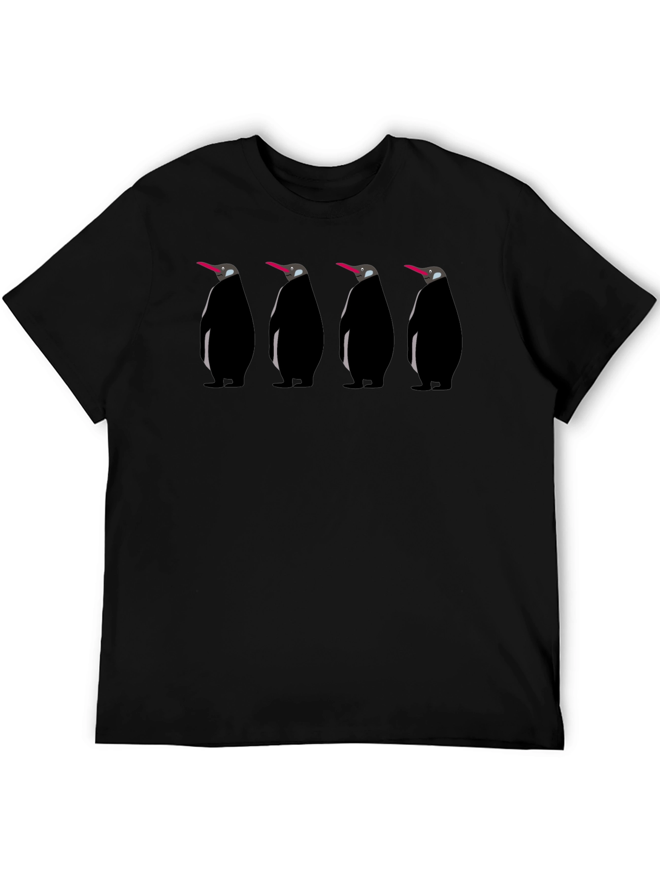 Penguin Parade Graphic Tee - Black