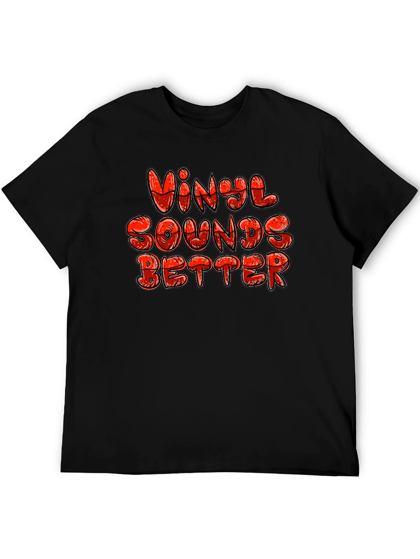 Vinyl Sounds Better Graphic T-Shirt - Music Lover Tee