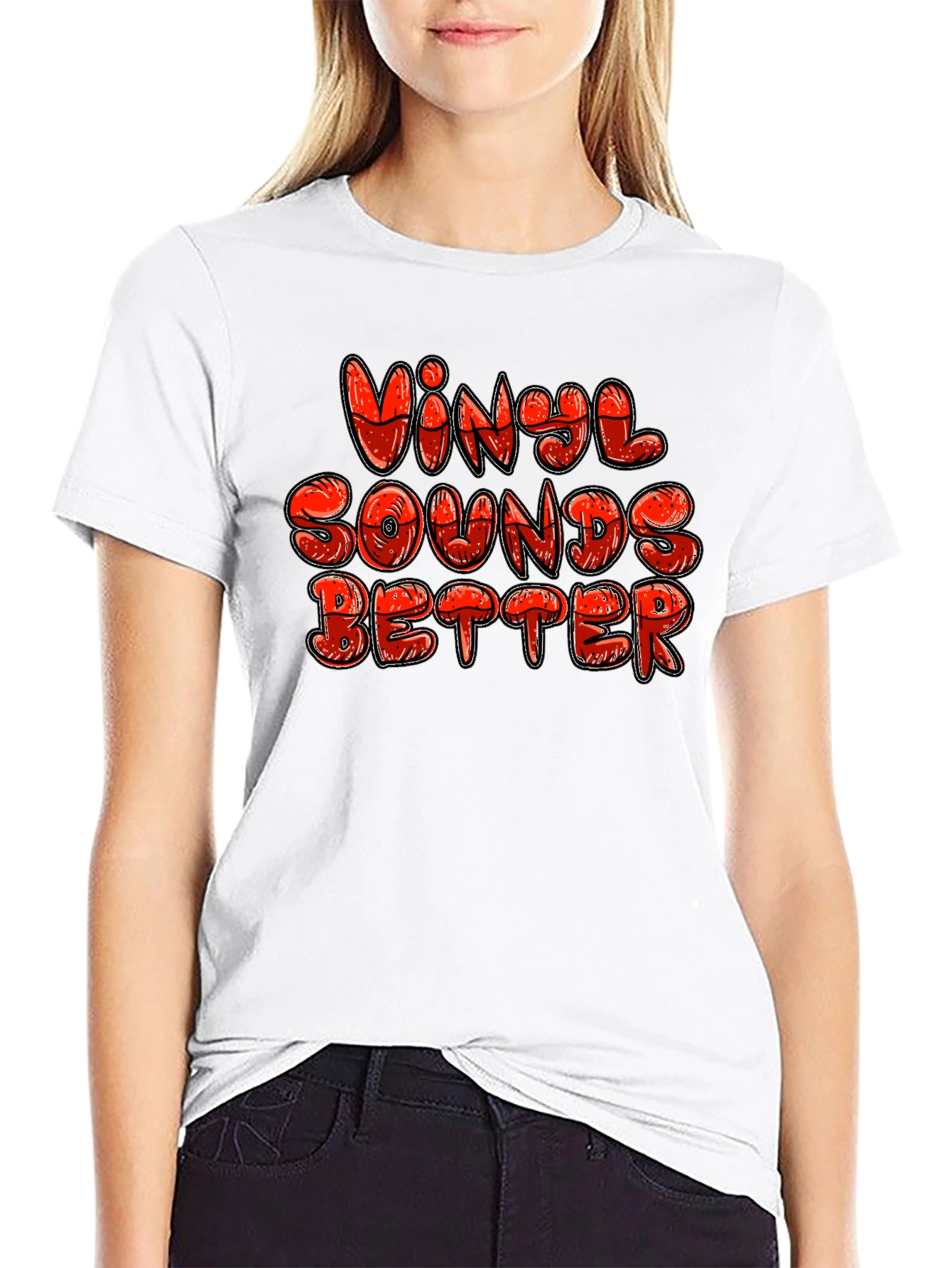 Vinyl Sounds Better Graphic T-Shirt - Music Lover Tee