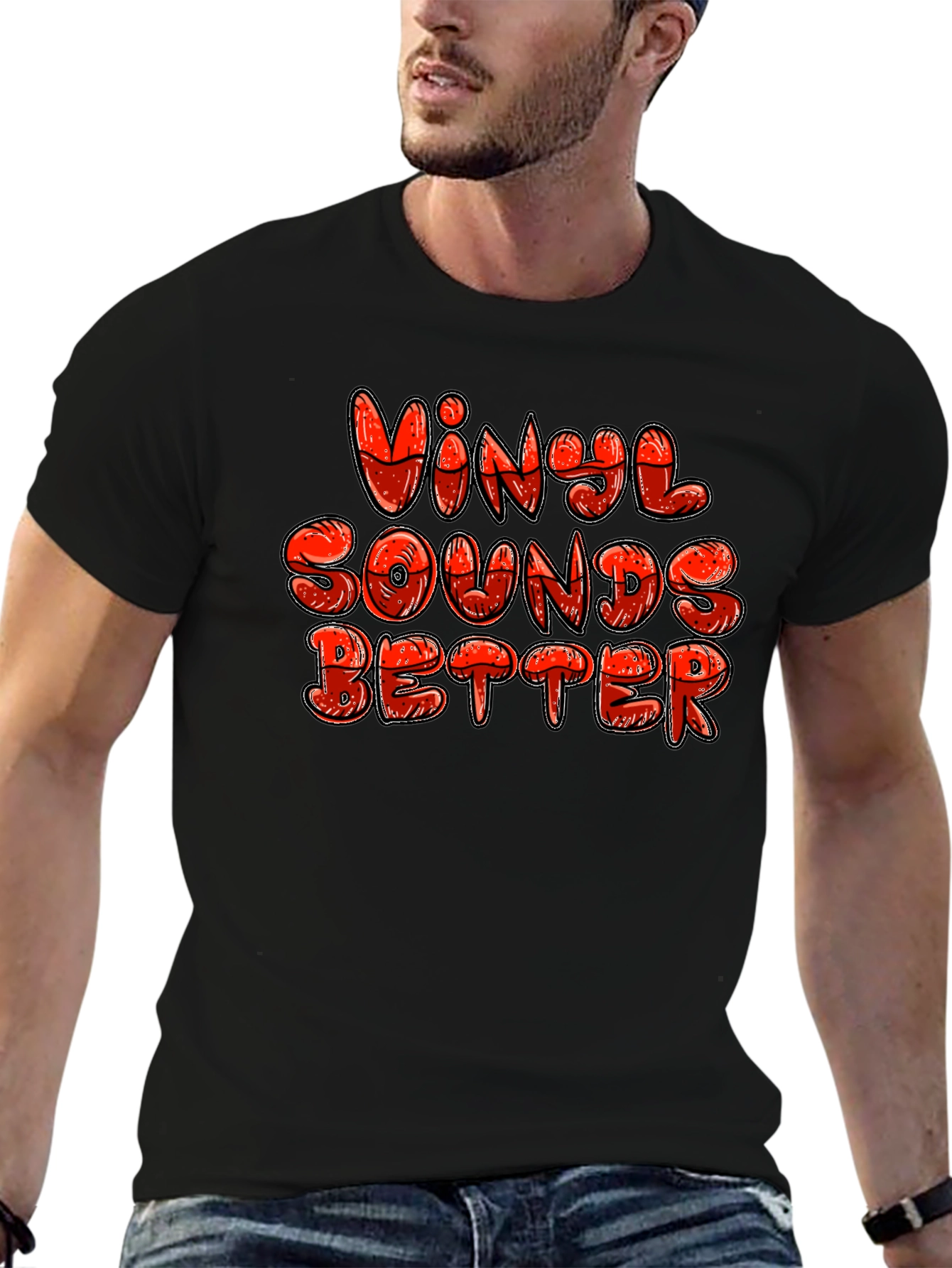 Vinyl Sounds Better Graphic T-Shirt - Music Lover Tee