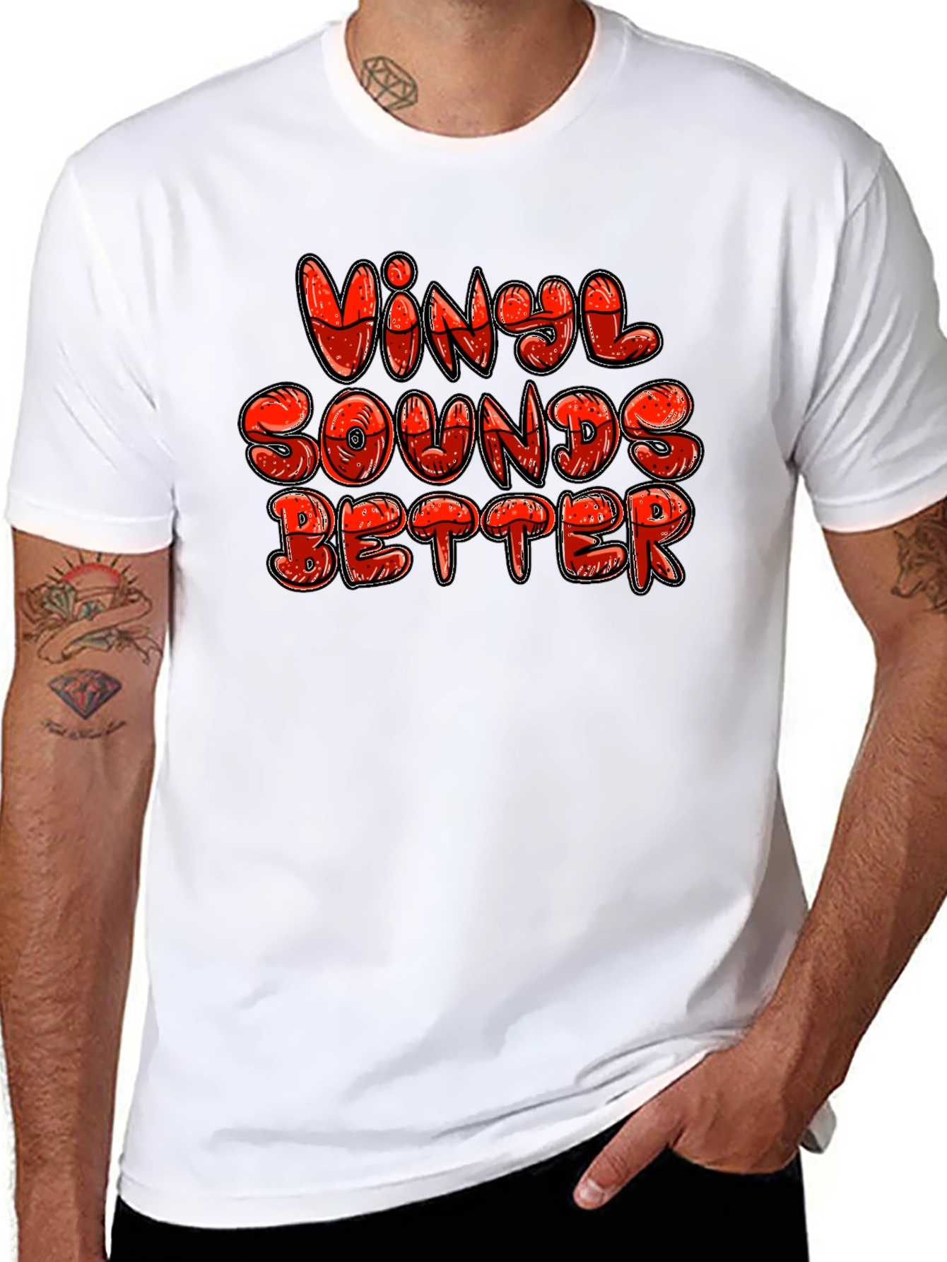 Vinyl Sounds Better Graphic T-Shirt - Music Lover Tee