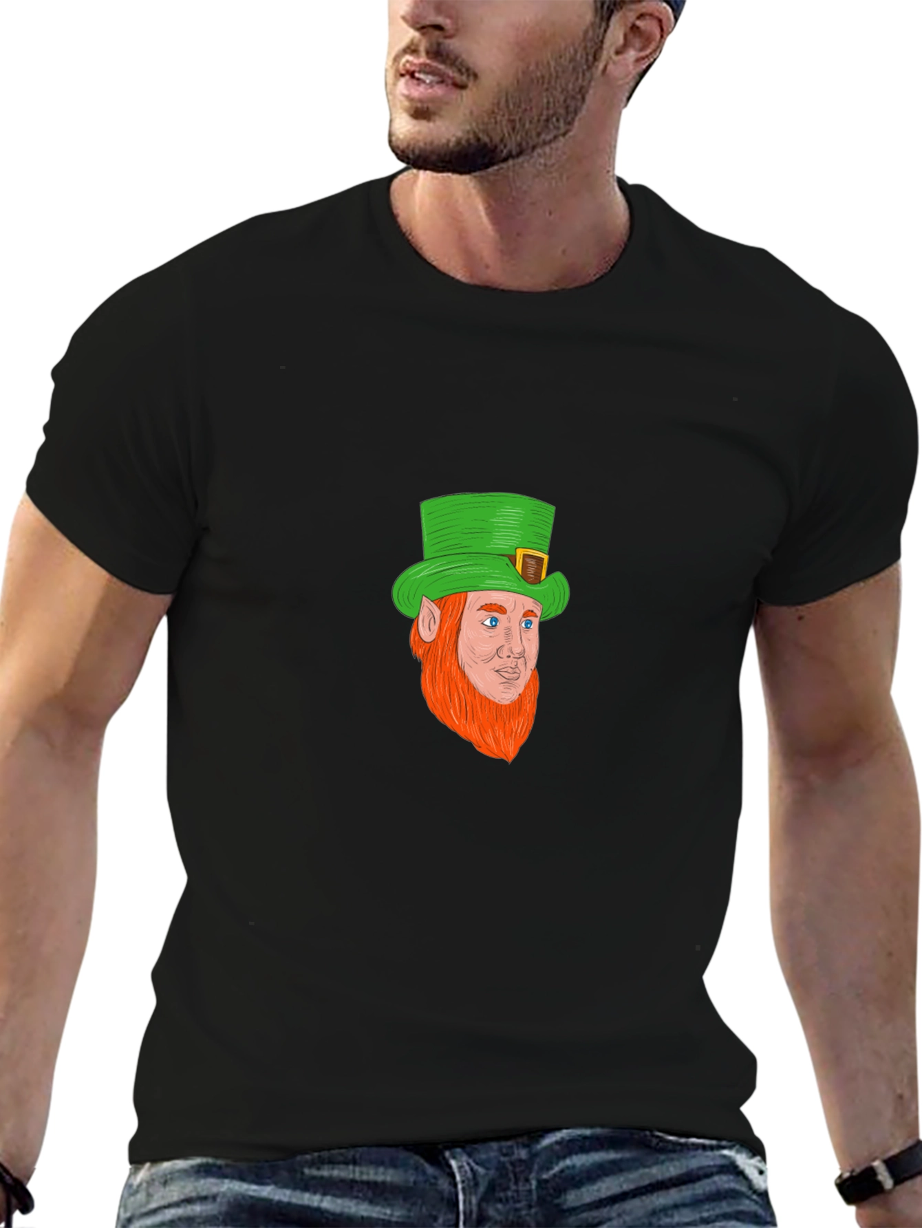 Leprechaun Graphic Print T-Shirt