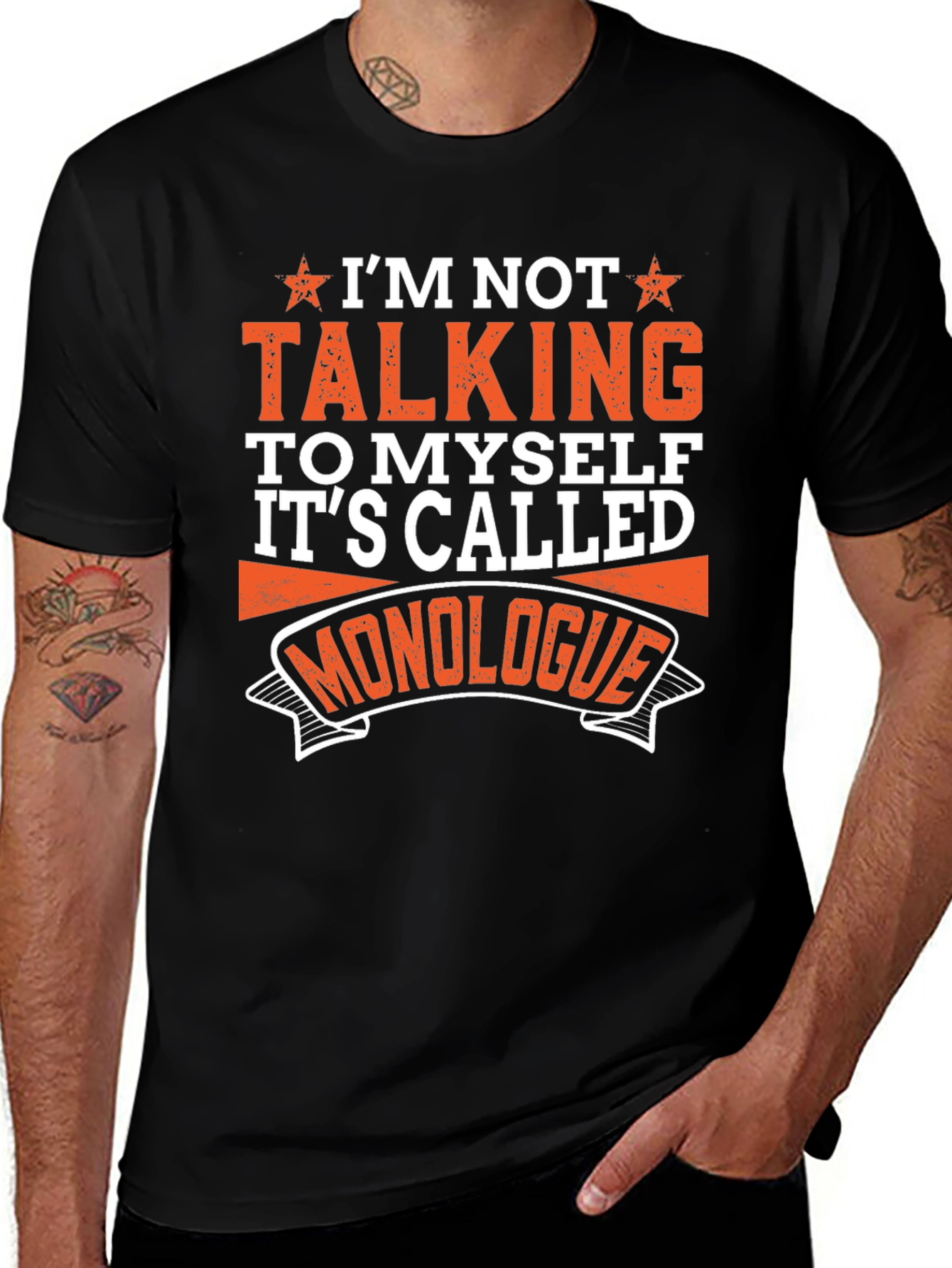 Monologue Graphic T-Shirt - Funny Sarcastic Tee