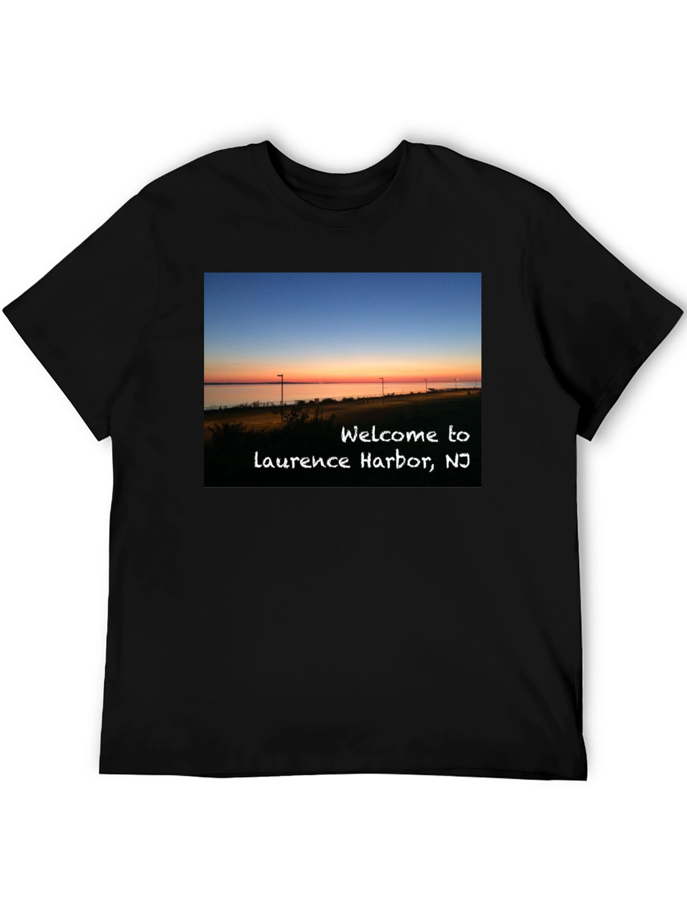 Laurence Harbor NJ Sunset Graphic T-Shirt
