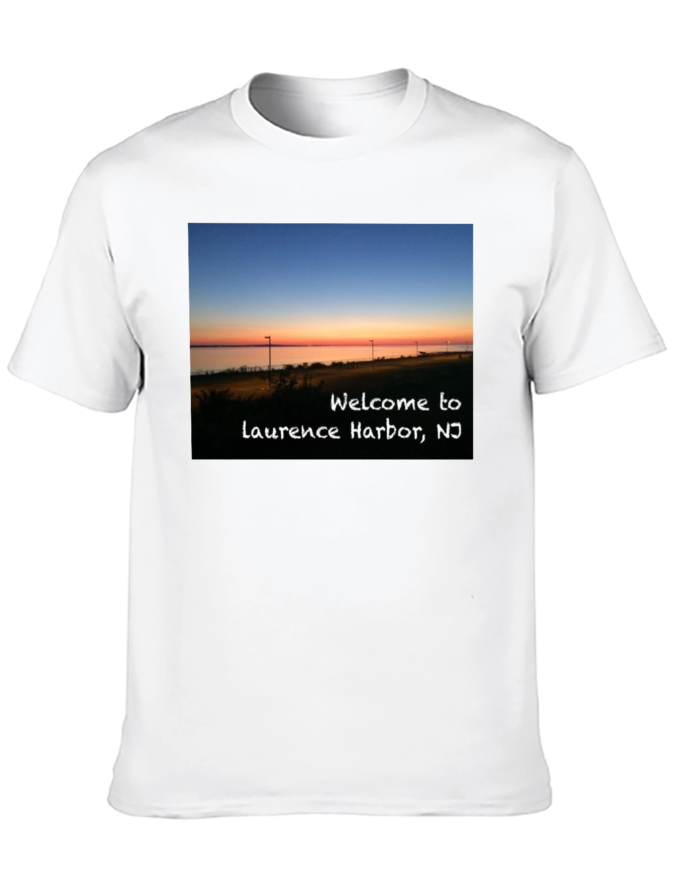 Laurence Harbor NJ Sunset Graphic T-Shirt