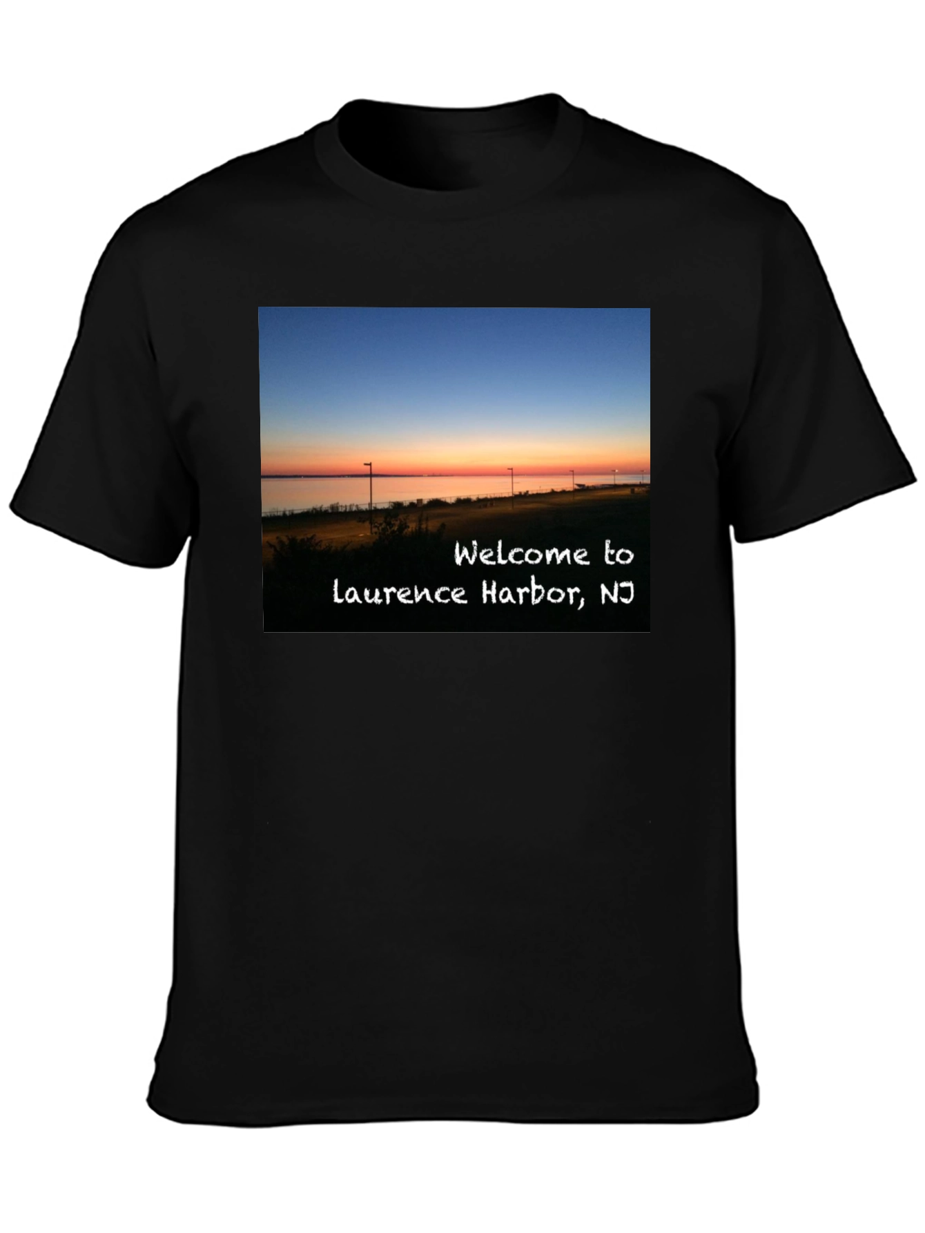 Laurence Harbor NJ Sunset Graphic T-Shirt