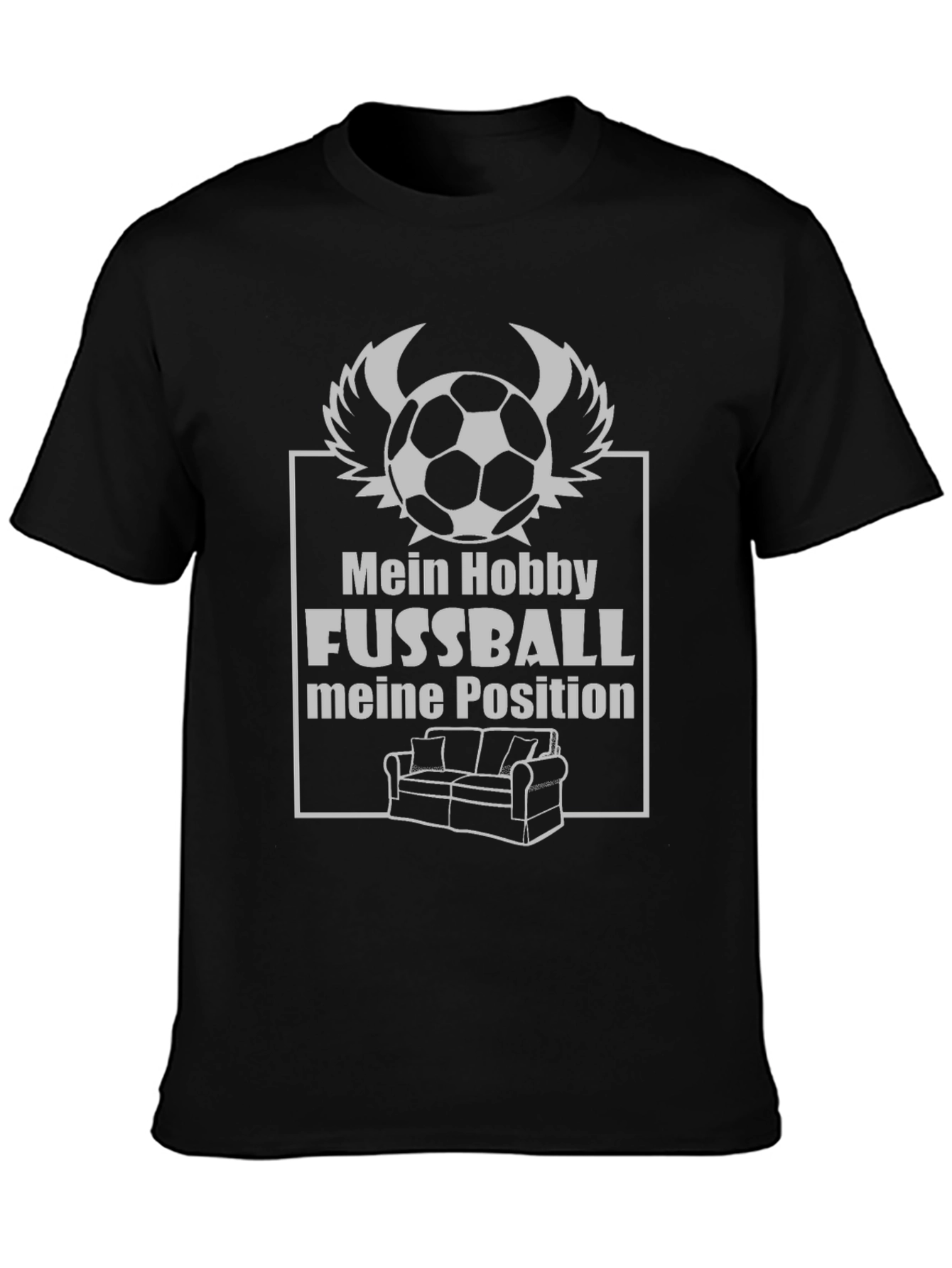 Funny Football Fan T-Shirt - Couch Position