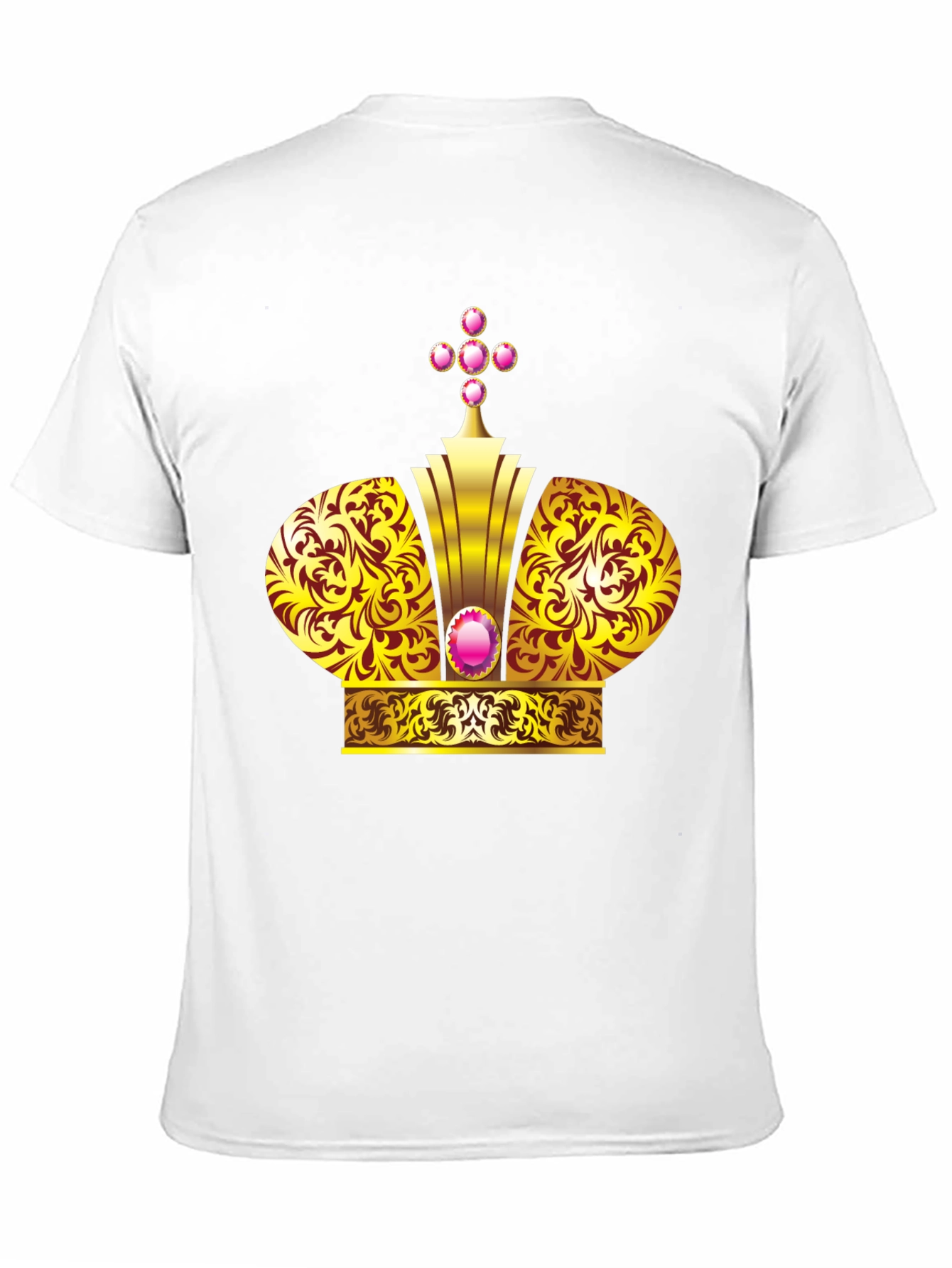 Golden Crown Graphic Black T-Shirt