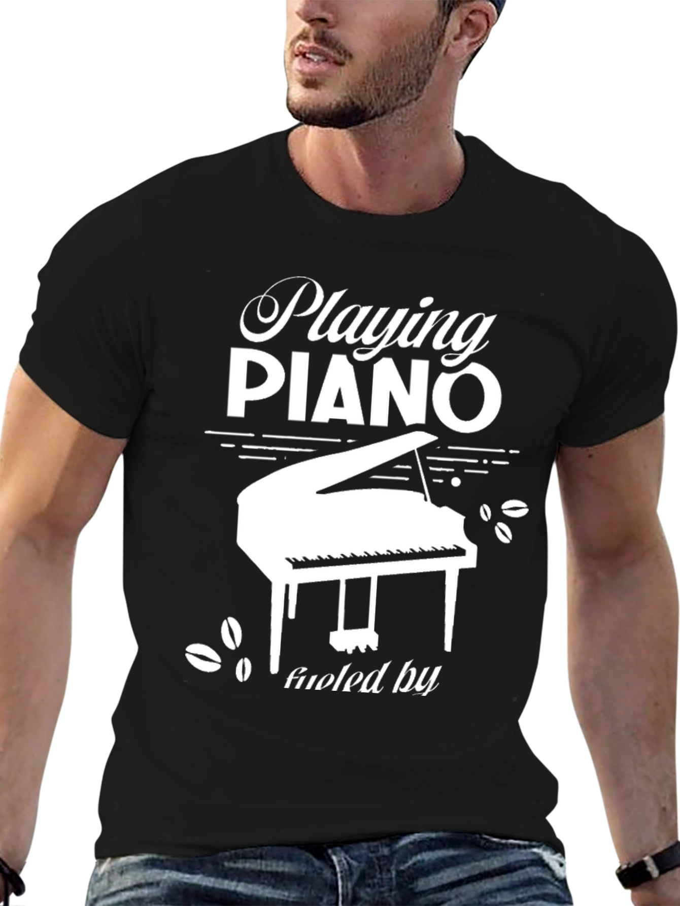 Playing Piano T-Shirt - Music Lover Tee