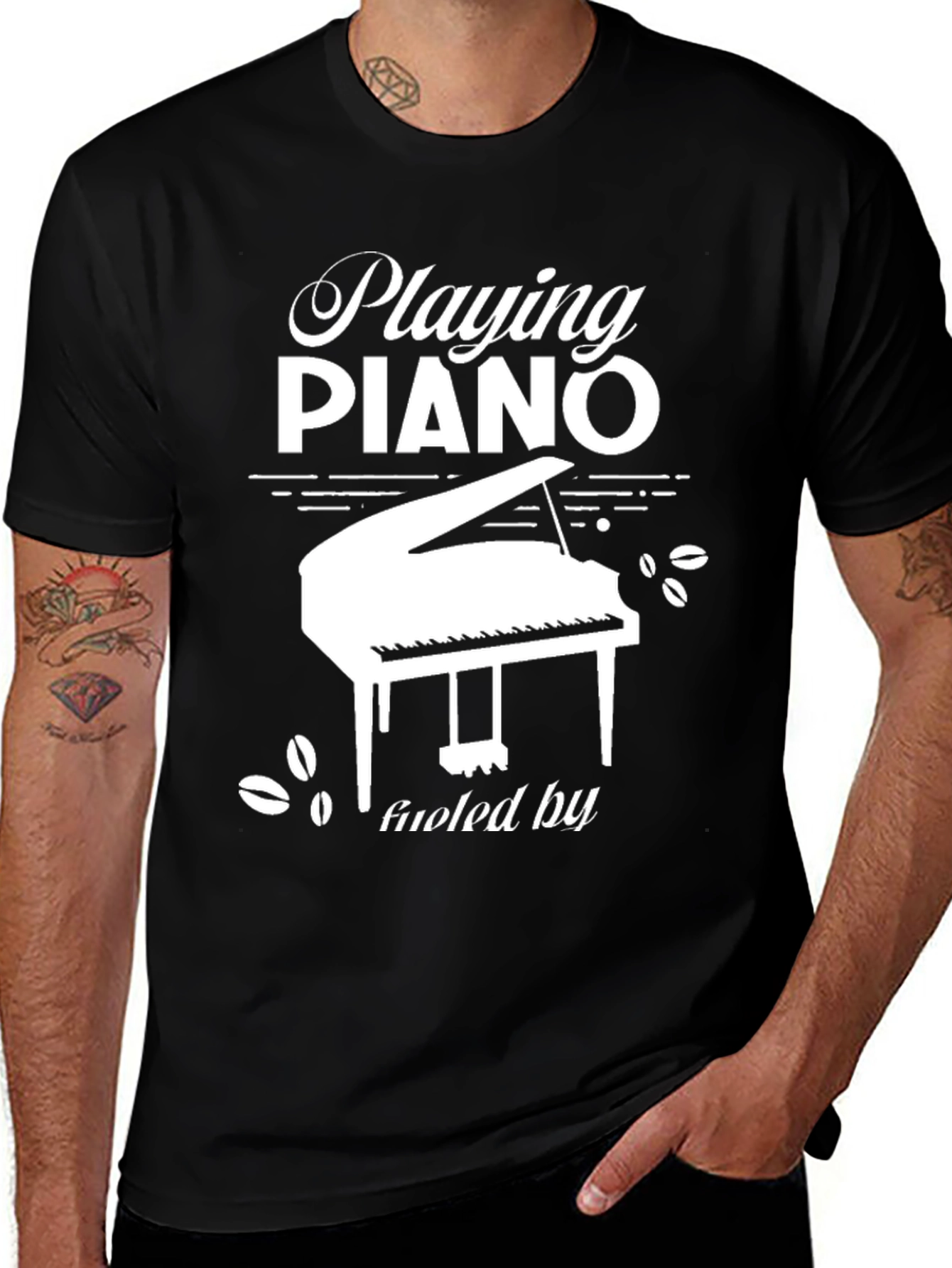 Playing Piano T-Shirt - Music Lover Tee