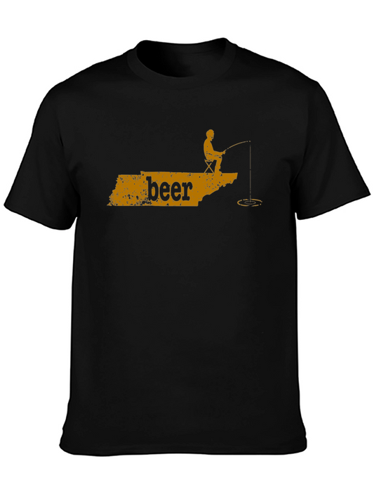 Beer Fishing T-Shirt - Relax and Reel!