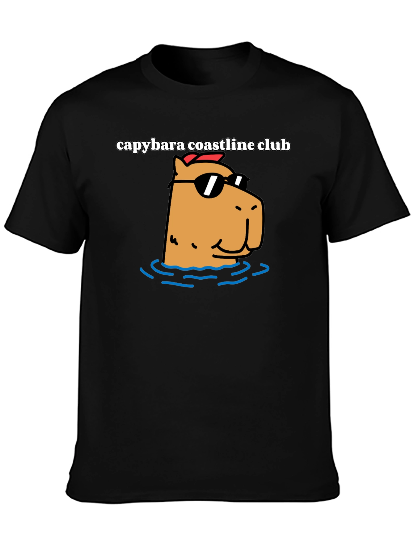 Capybara Coastline Club Graphic Tee