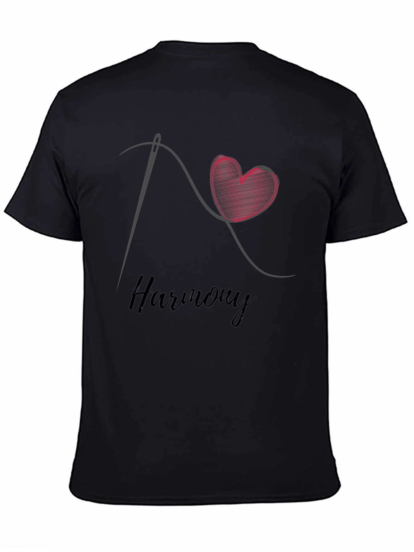 Harmony Graphic T-Shirt: Sewn Heart Design