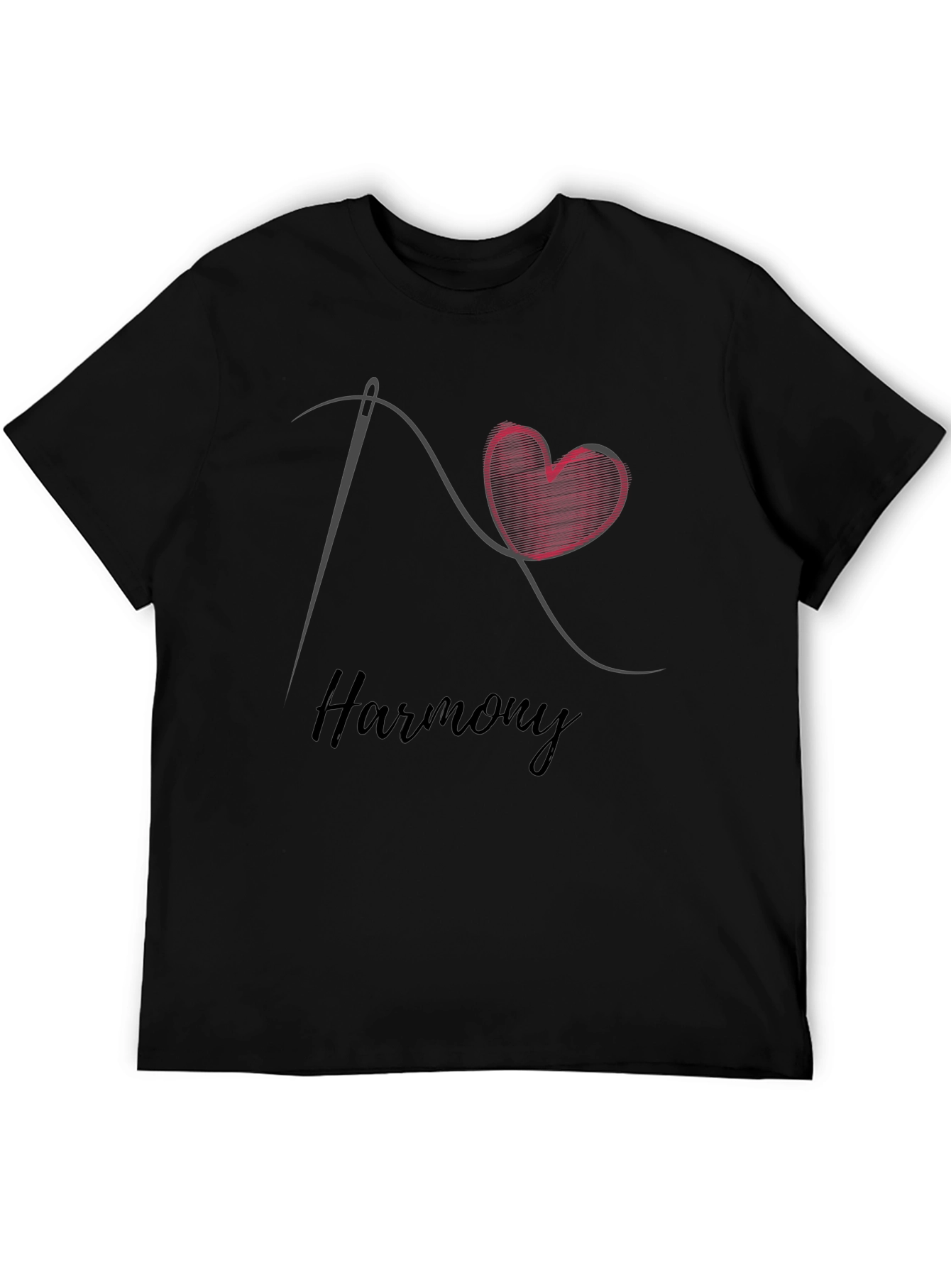 Harmony Graphic T-Shirt: Sewn Heart Design