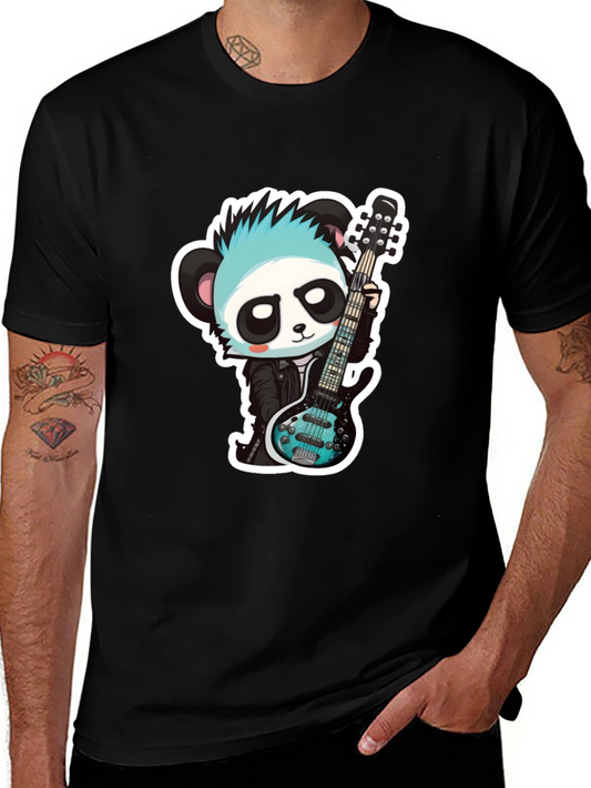 Panda Guitarist Graphic T-Shirt