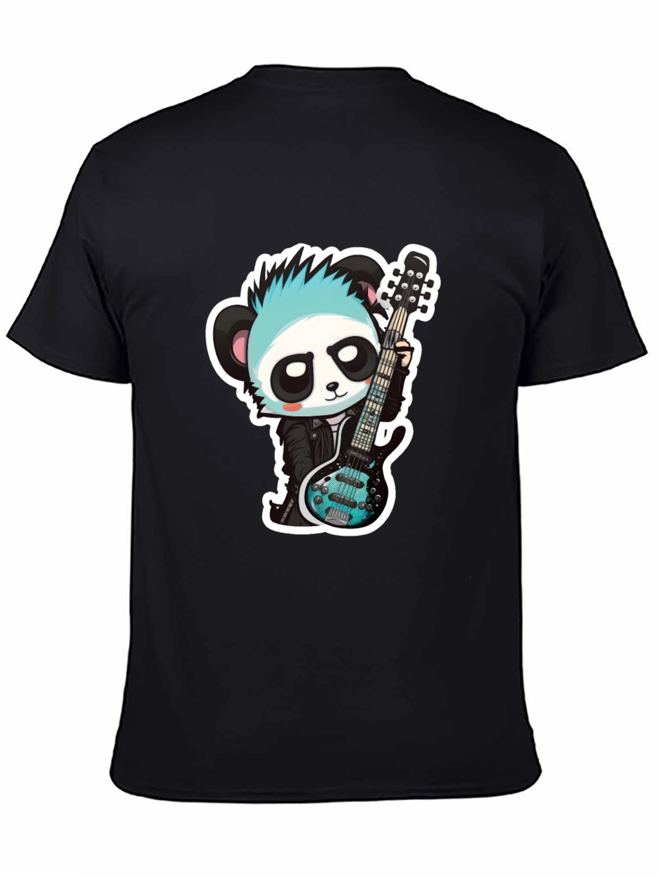 Panda Guitarist Graphic T-Shirt