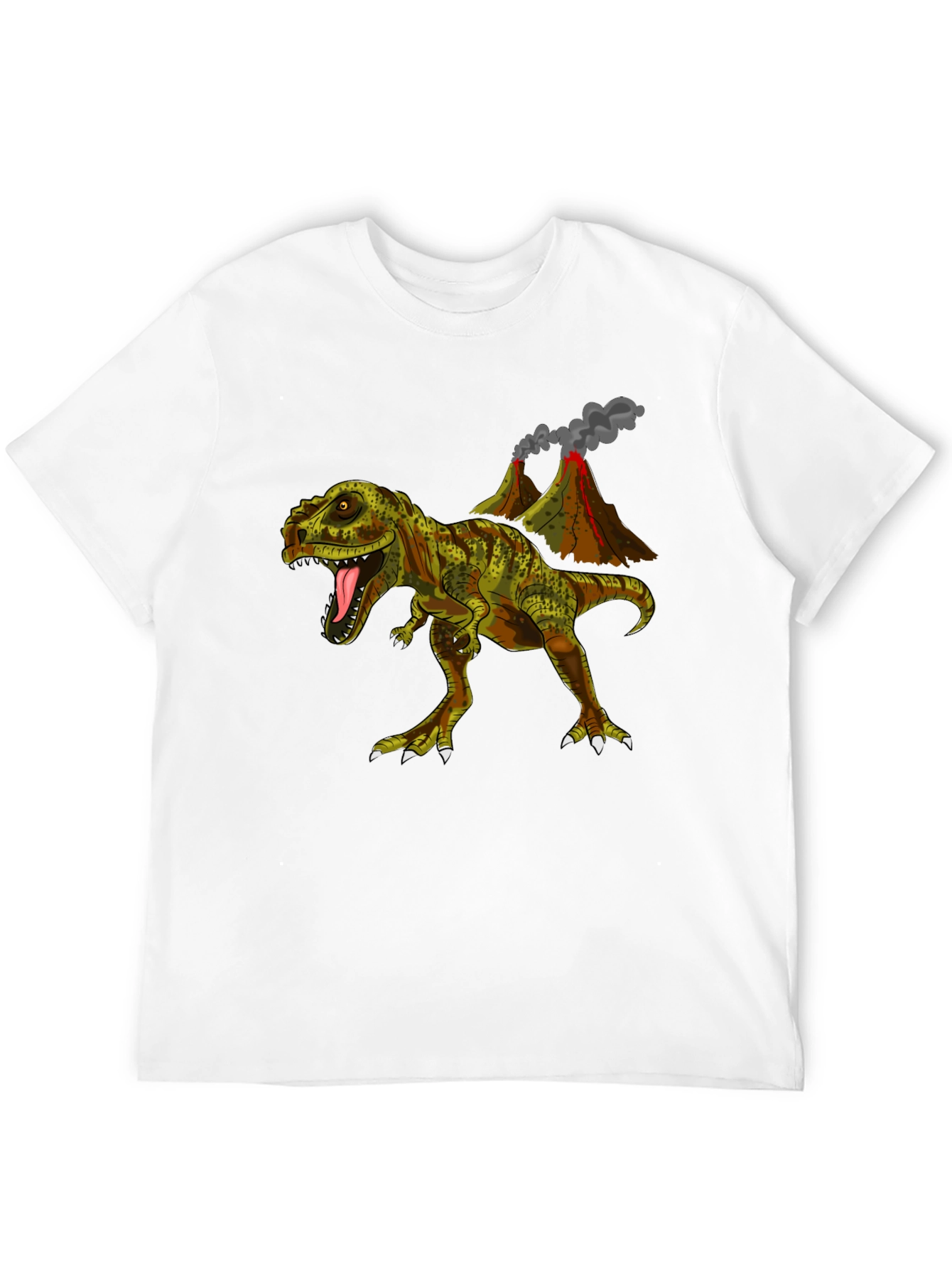 Dino Volcano T-Shirt - Jurassic Cool