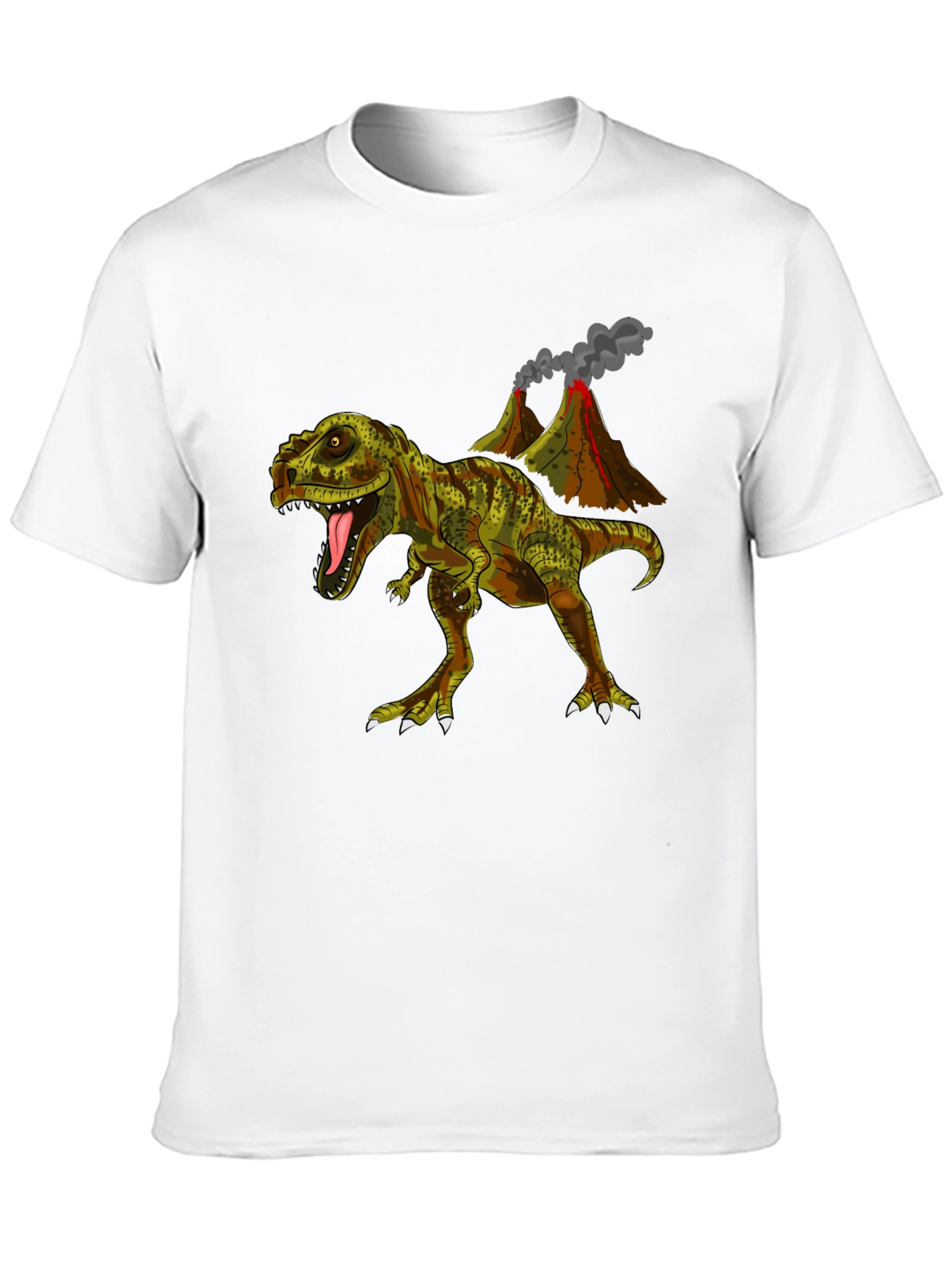Dino Volcano T-Shirt - Jurassic Cool