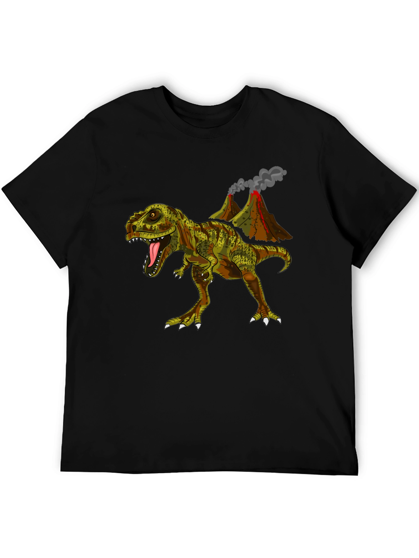 Dino Volcano T-Shirt - Jurassic Cool