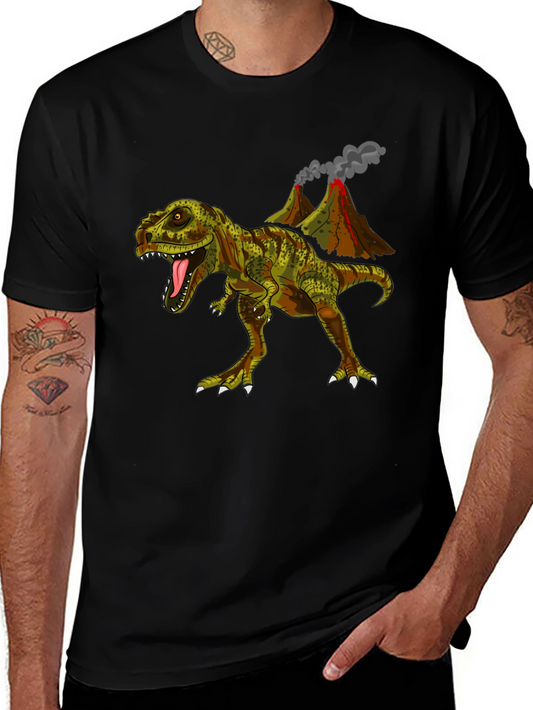 Dino Volcano T-Shirt - Jurassic Cool