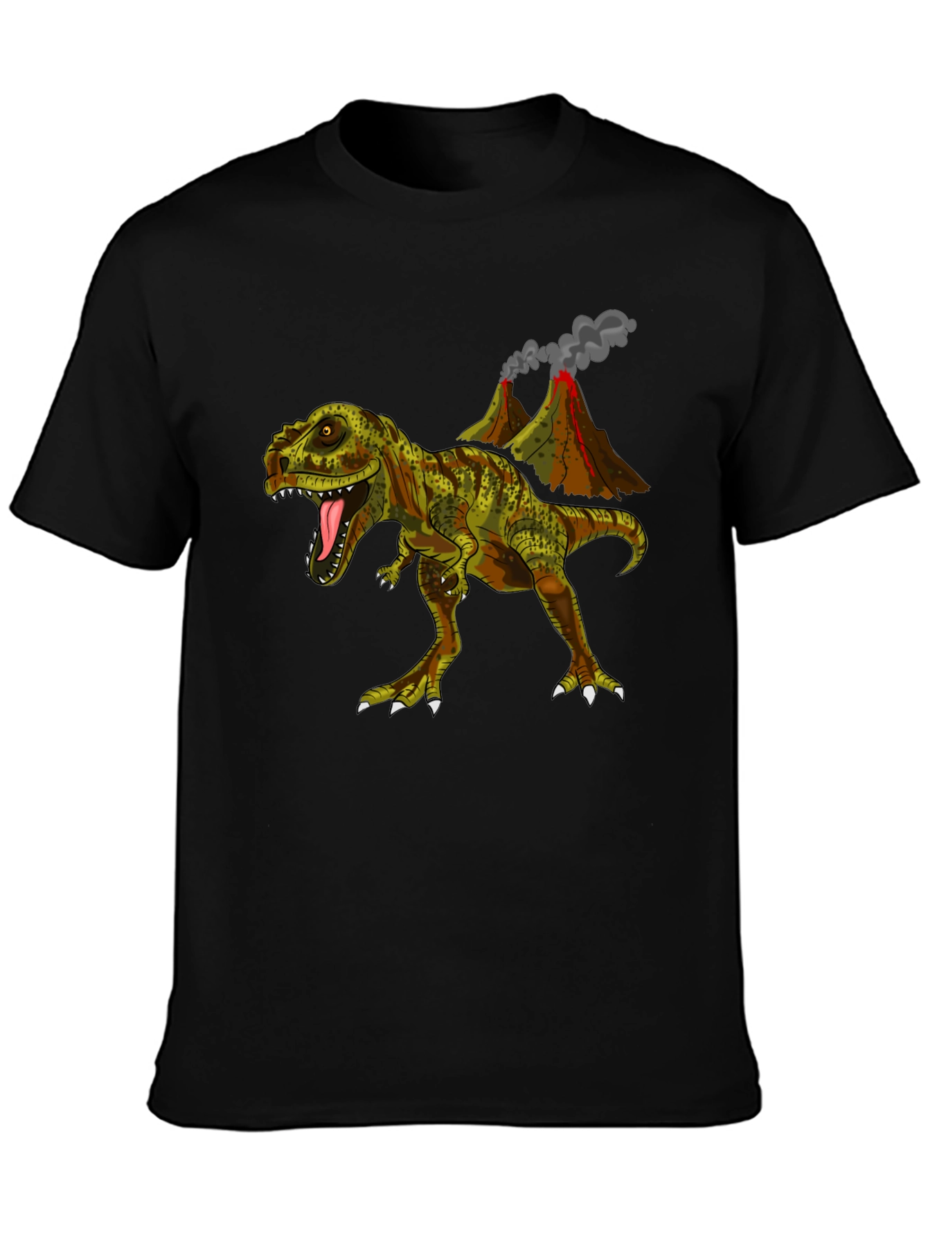 Dino Volcano T-Shirt - Jurassic Cool