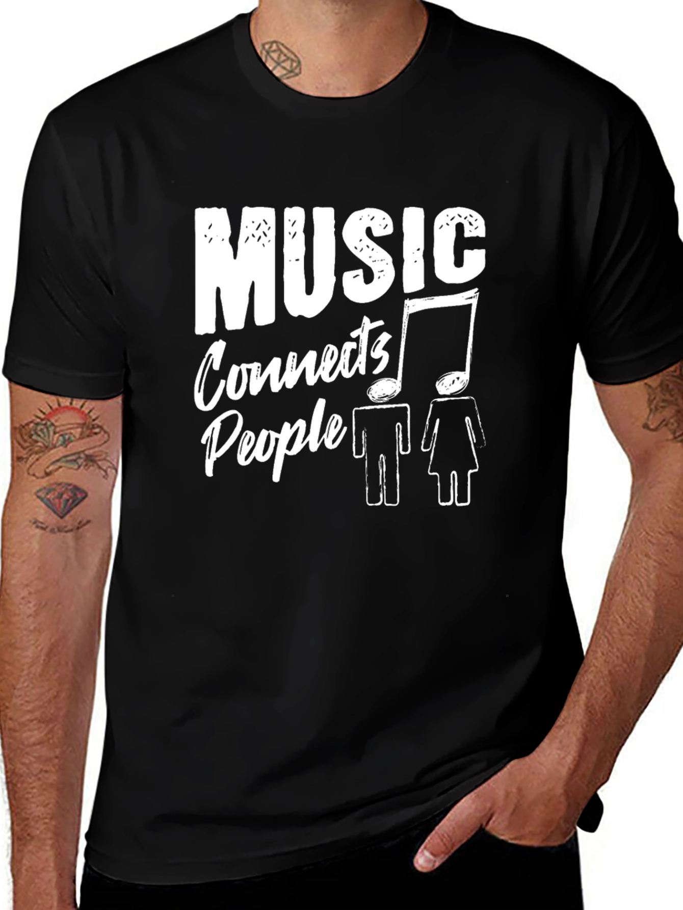 Music Connects People Graphic T-Shirt