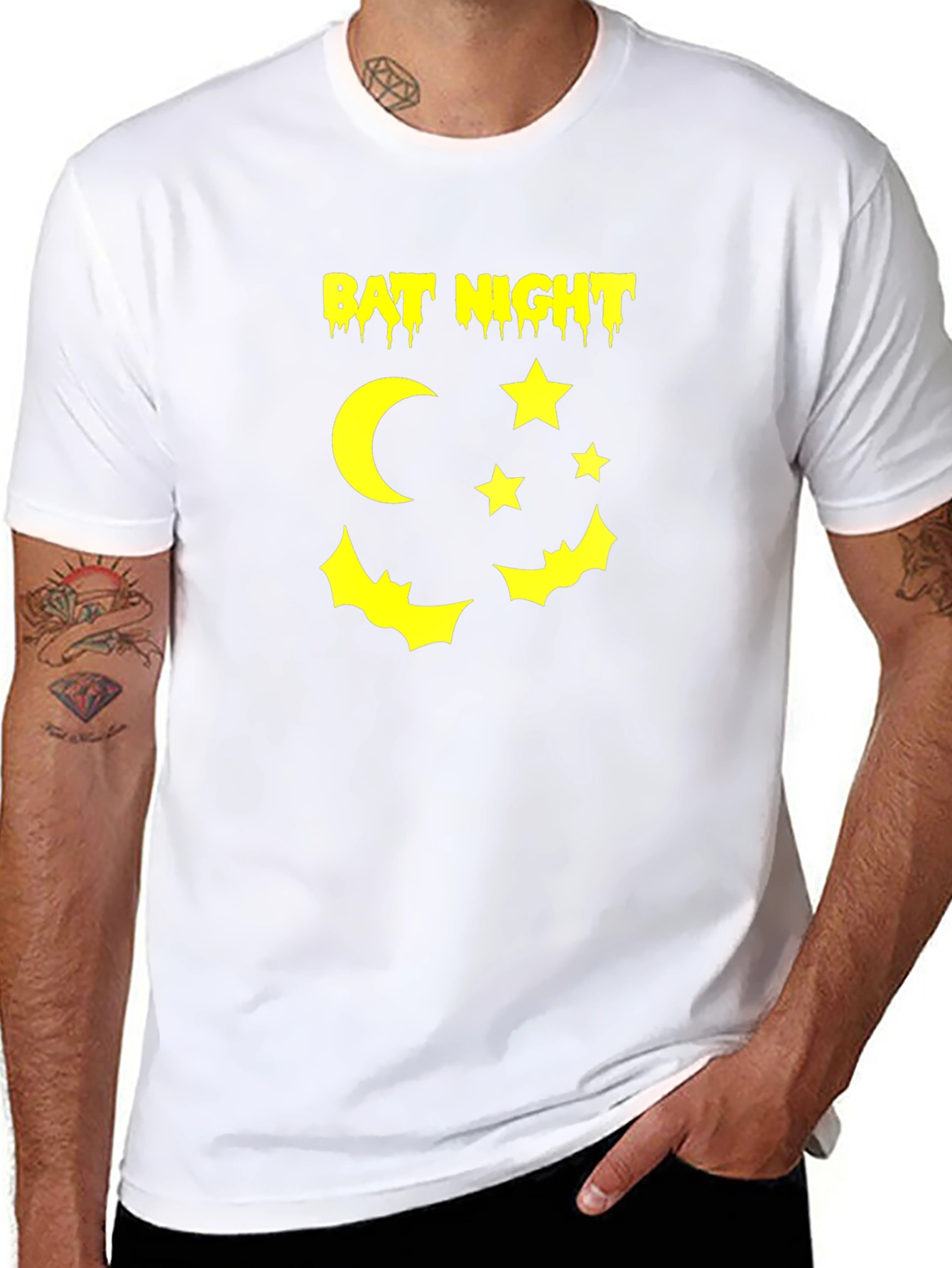 Bat Night Graphic T-Shirt