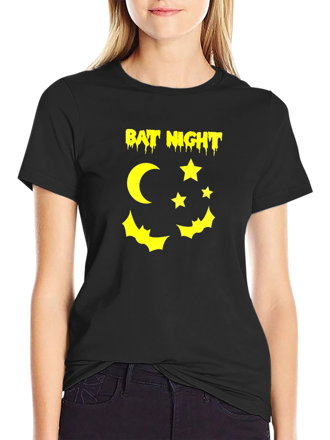 Bat Night Graphic T-Shirt