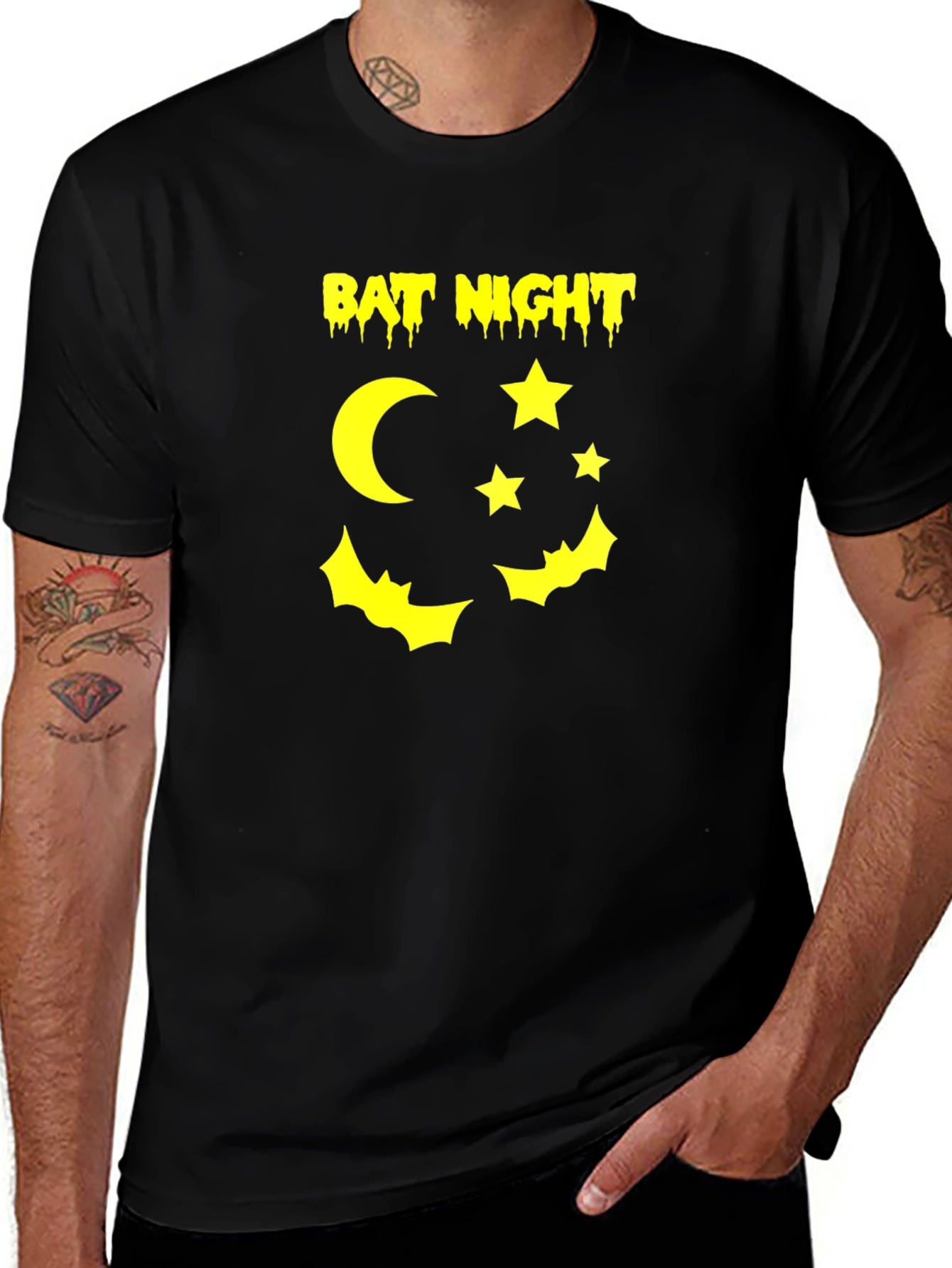 Bat Night Graphic T-Shirt