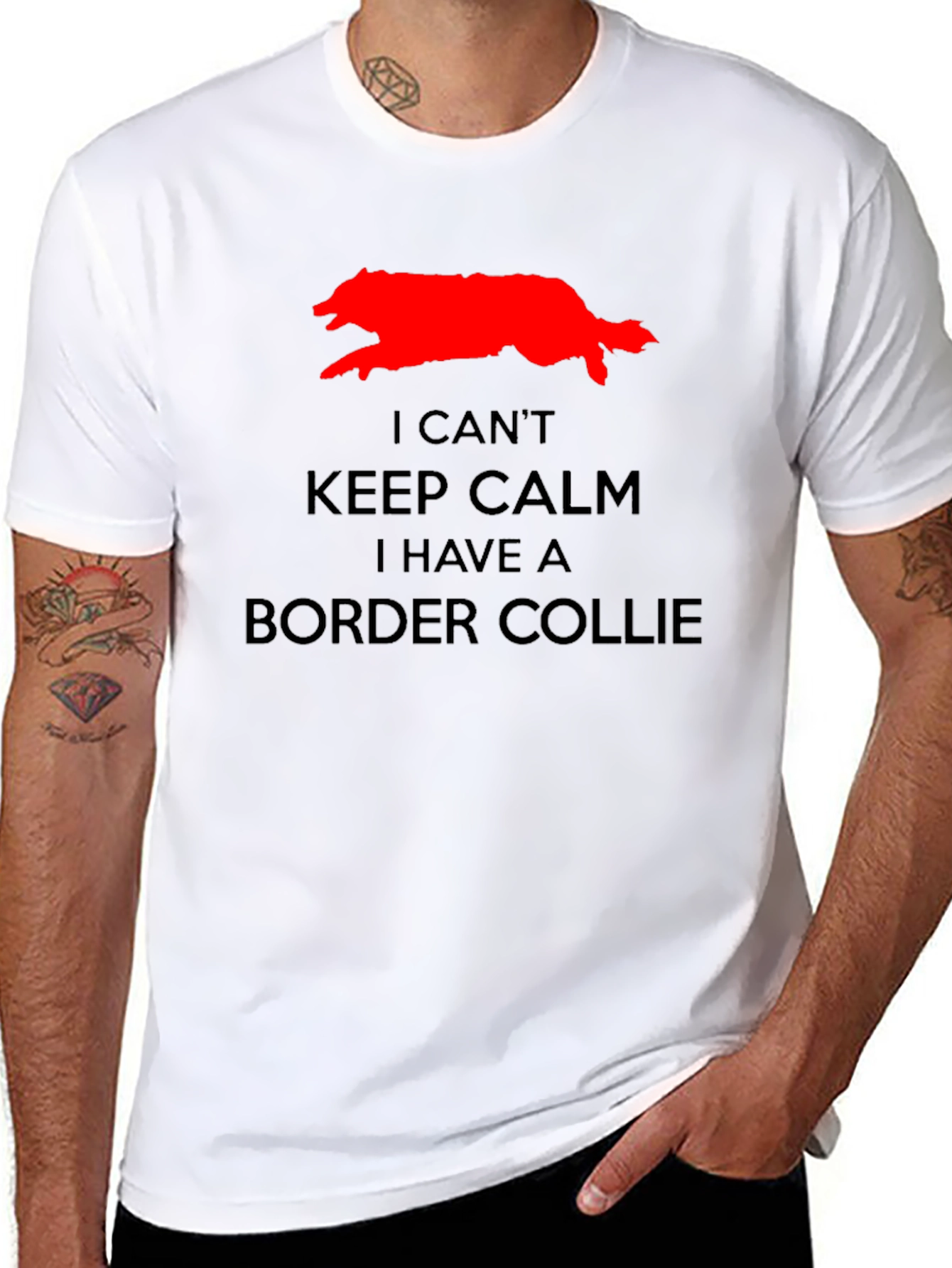 I Cant Keep Calm Border Collie T-Shirt