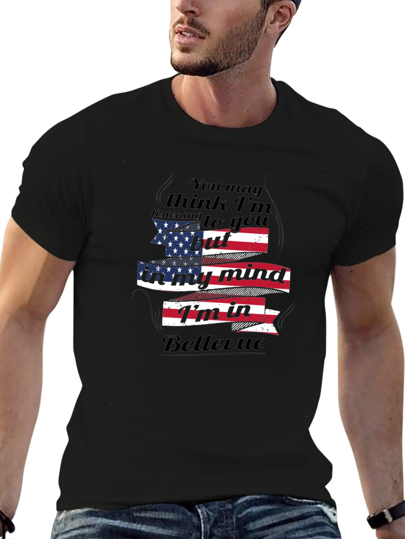 Bellevue Mind T-Shirt - Patriotic Funny Tee