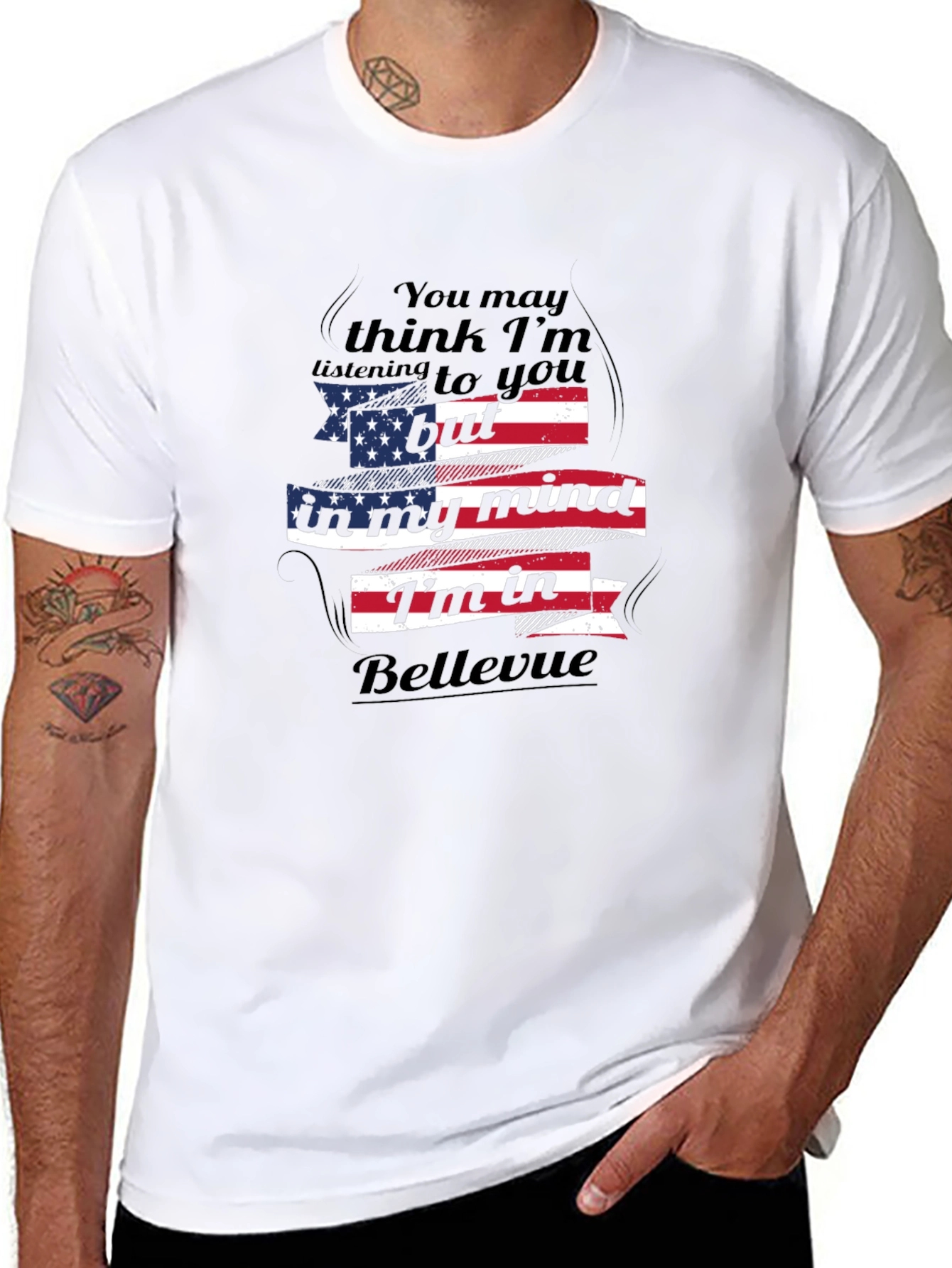 Bellevue Mind T-Shirt - Patriotic Funny Tee