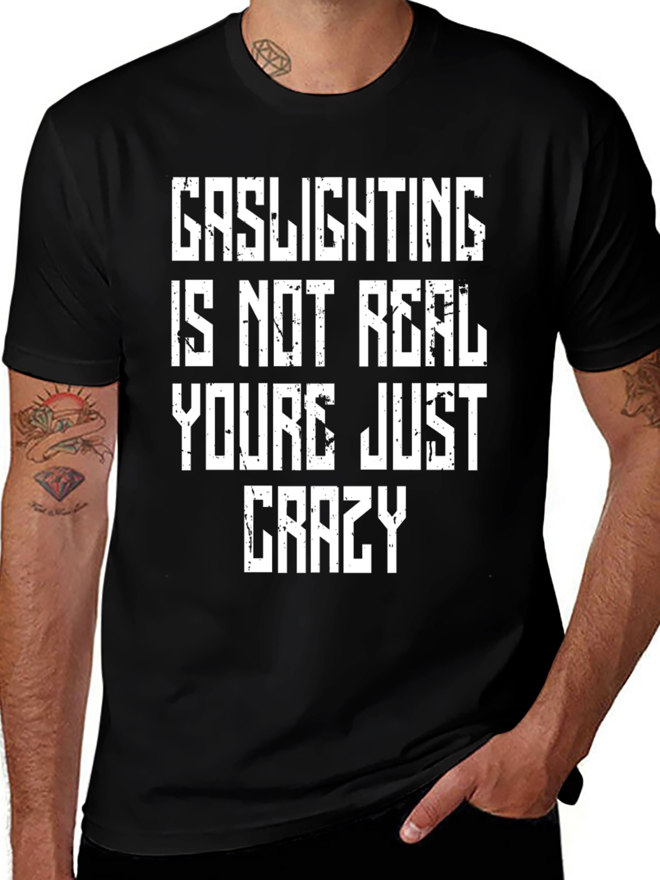 Gaslighting is Not Real Graphic T-Shirt - Unisex