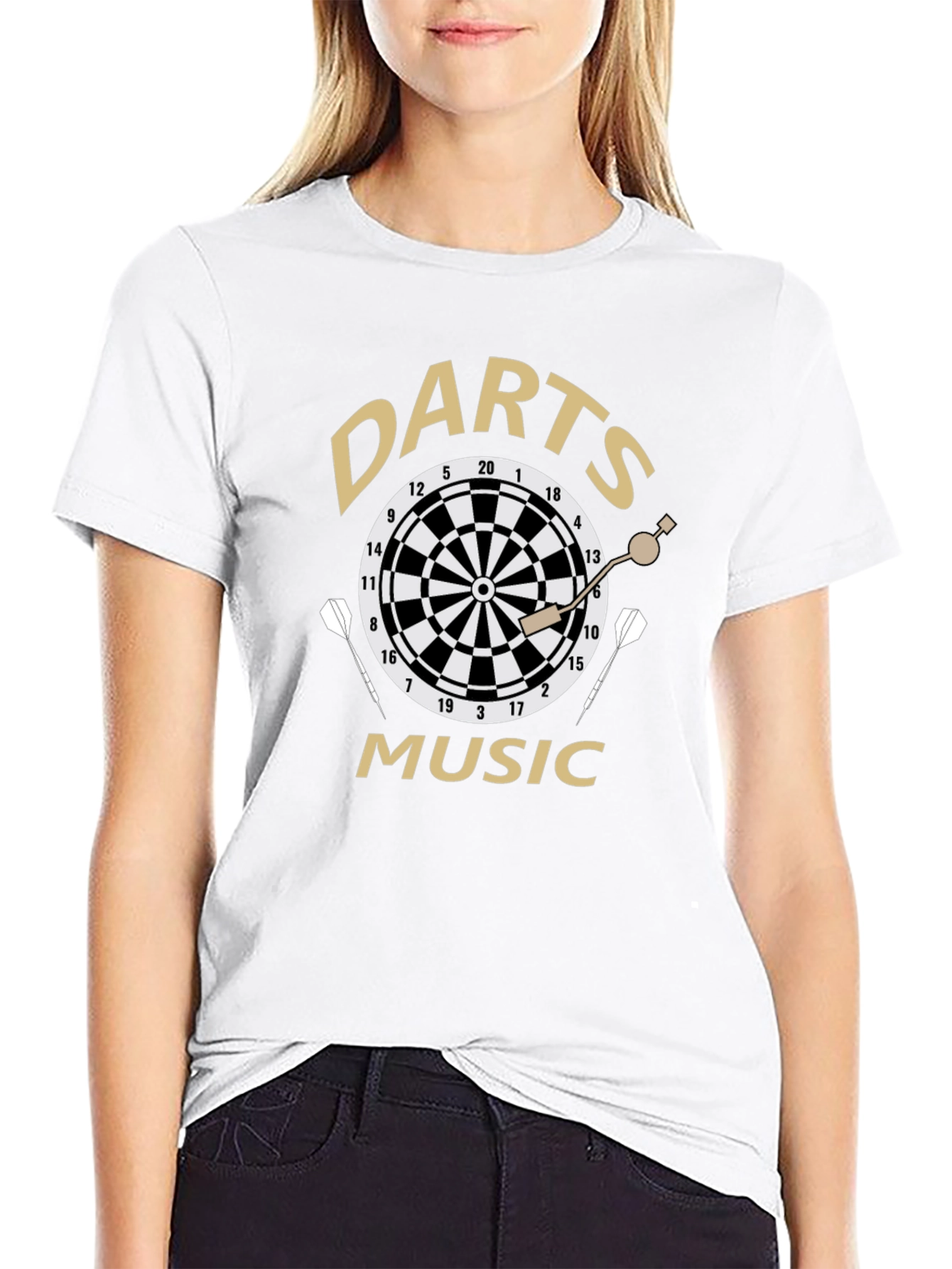 Darts Music Black T-Shirt