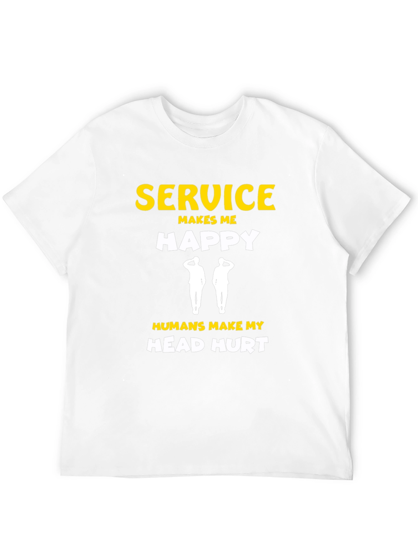 Service Makes Me Happy Graphic T-Shirt