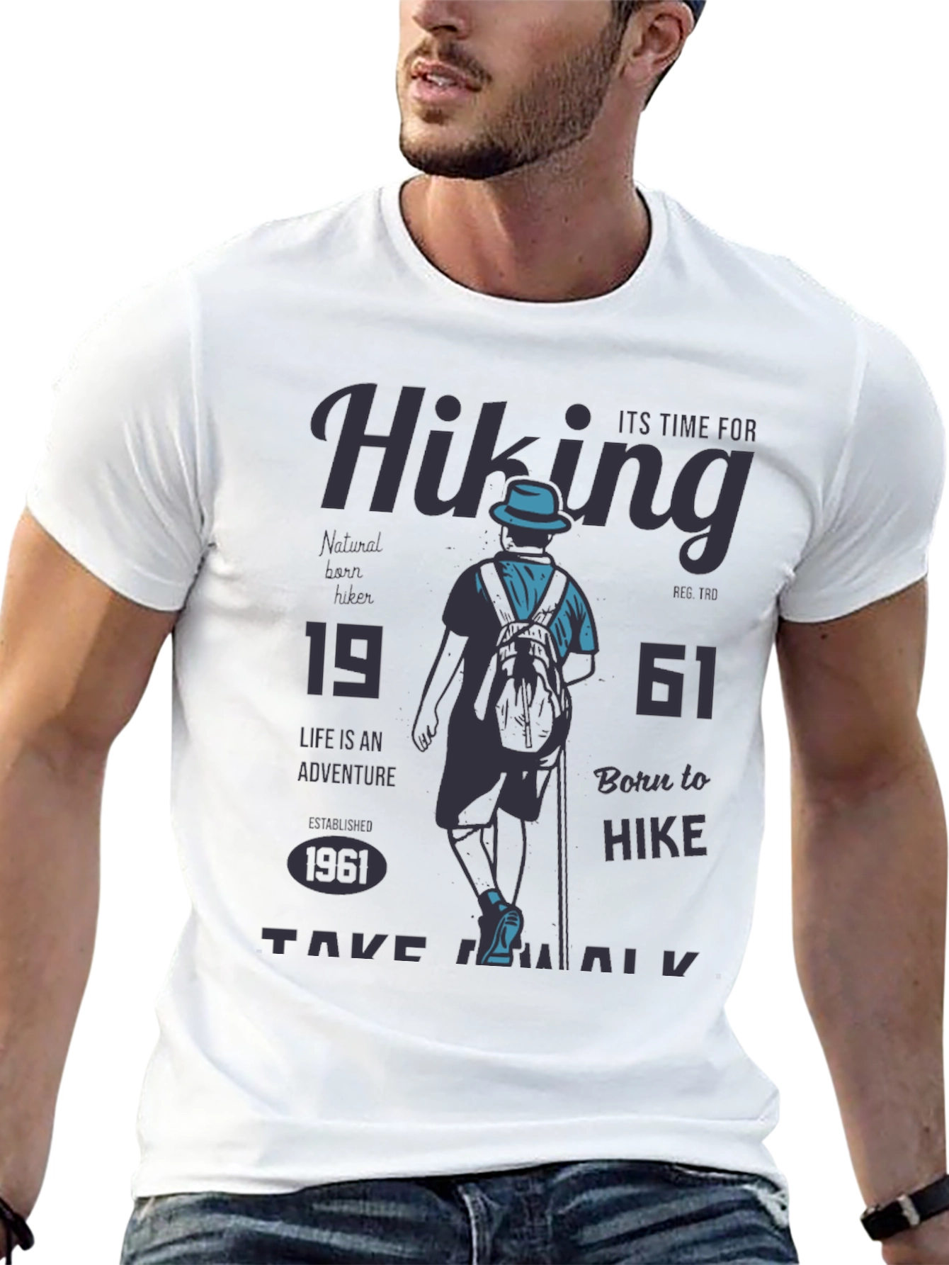 Hiking Adventure Graphic Tee - Born to Hike