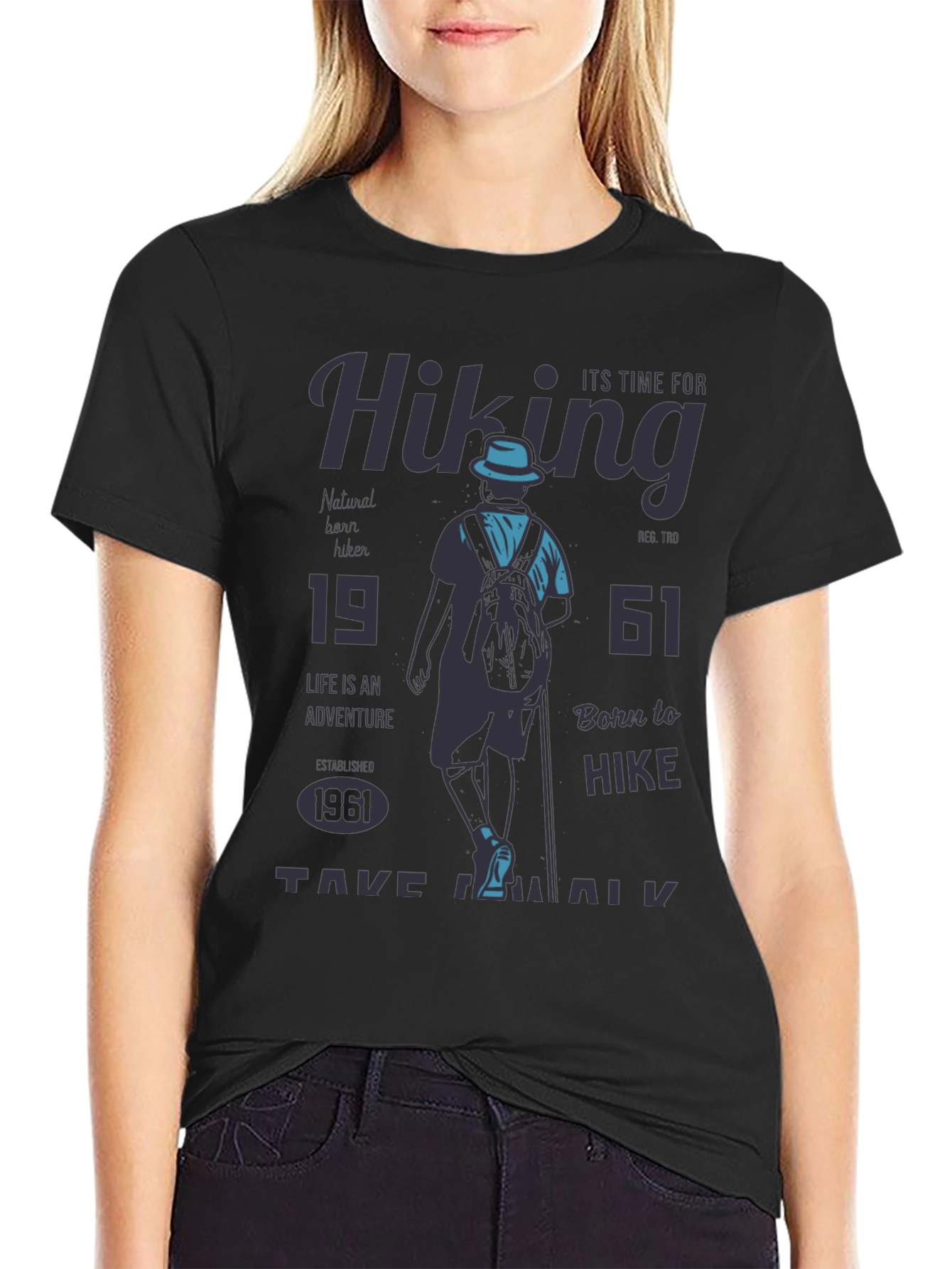 Hiking Adventure Graphic Tee - Born to Hike