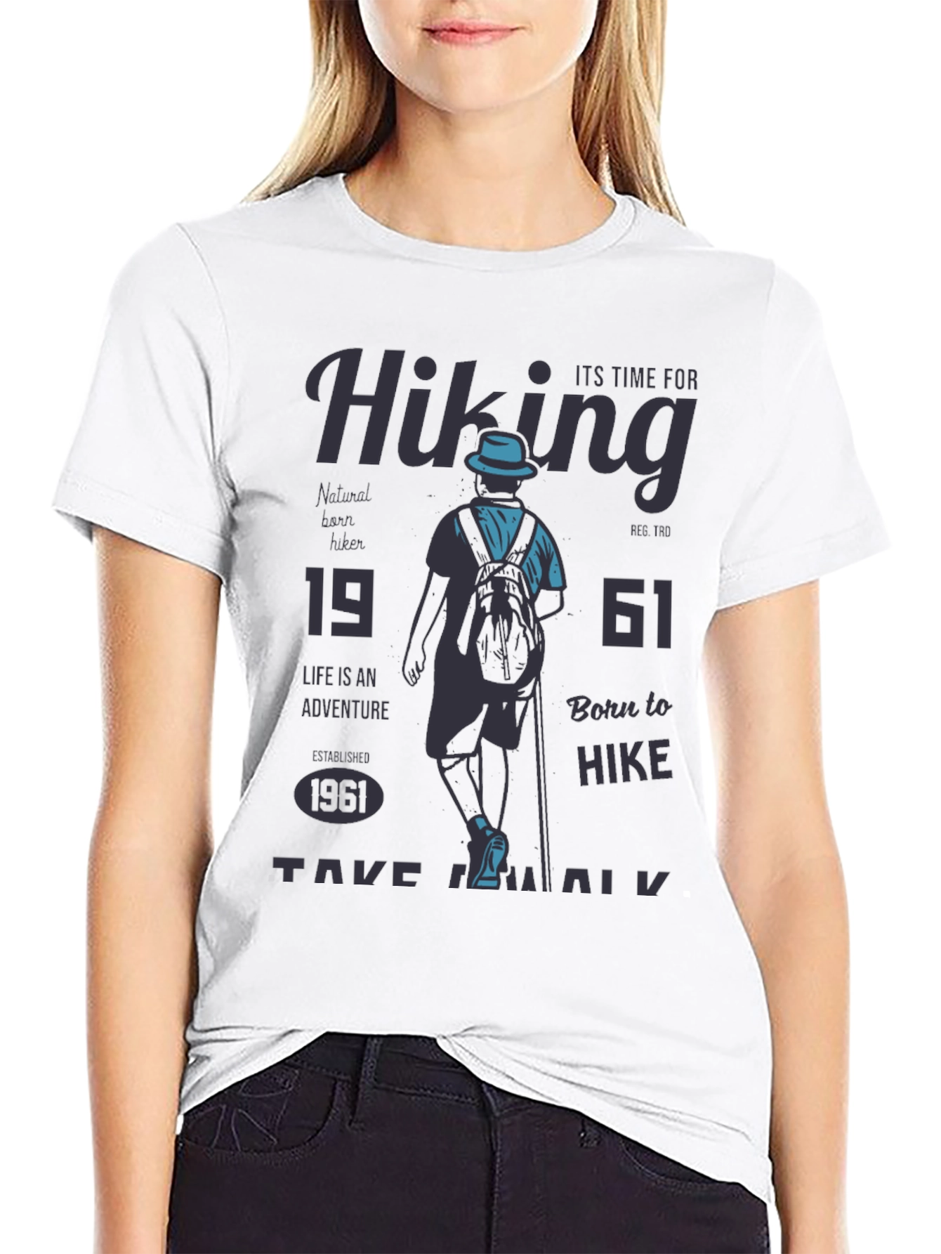 Hiking Adventure Graphic Tee - Born to Hike