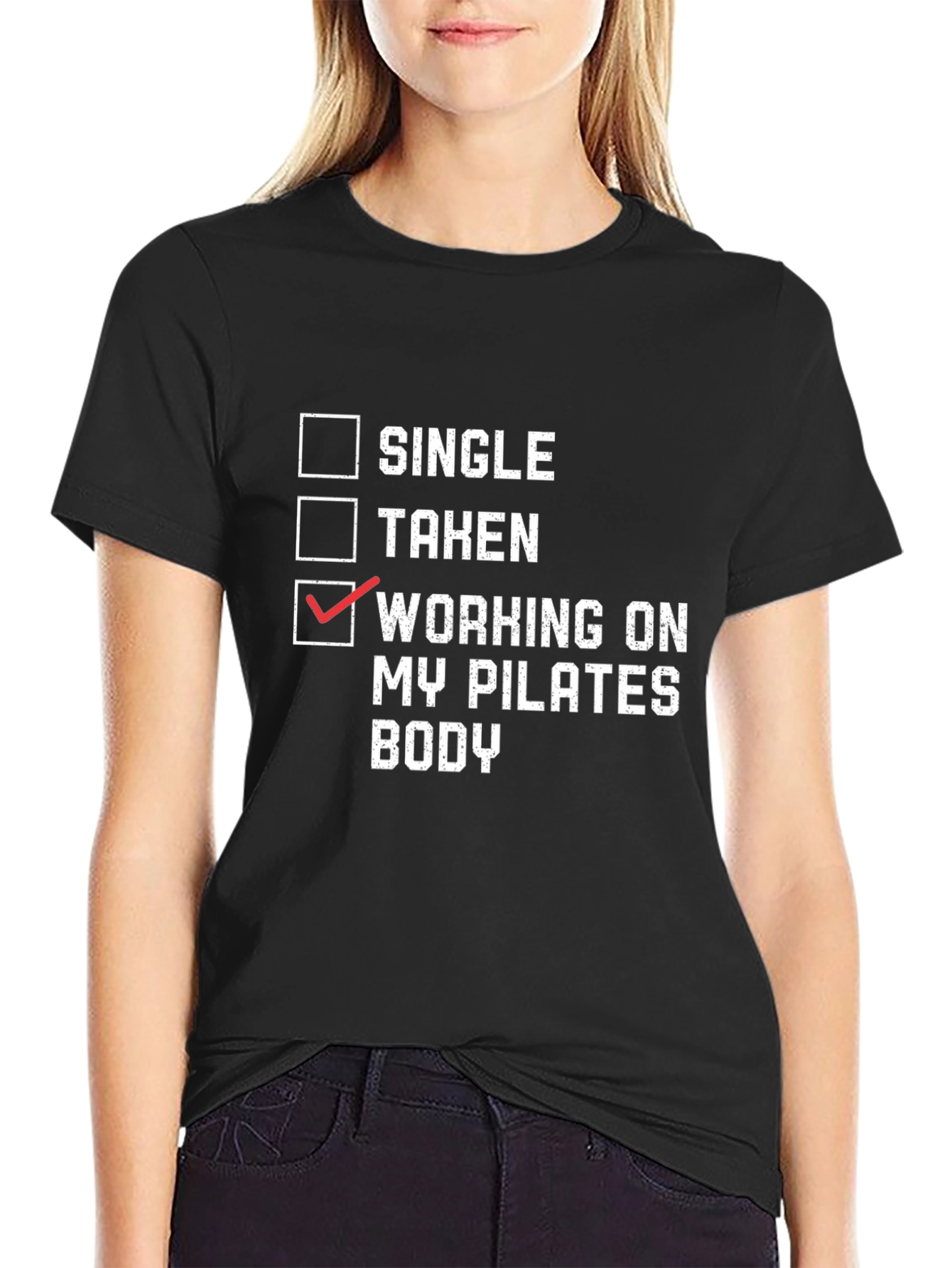 Pilates Body T-Shirt - Single Taken Workout Tee