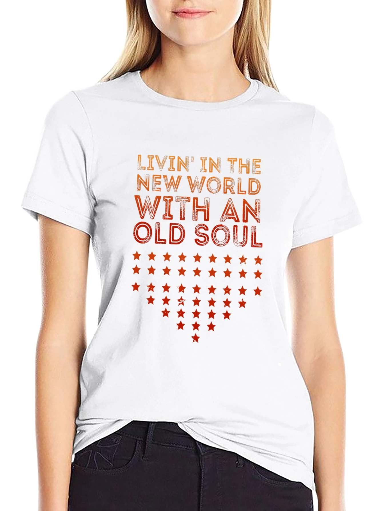 Old Soul Graphic Tee - Trendy Mens Black T-Shirt