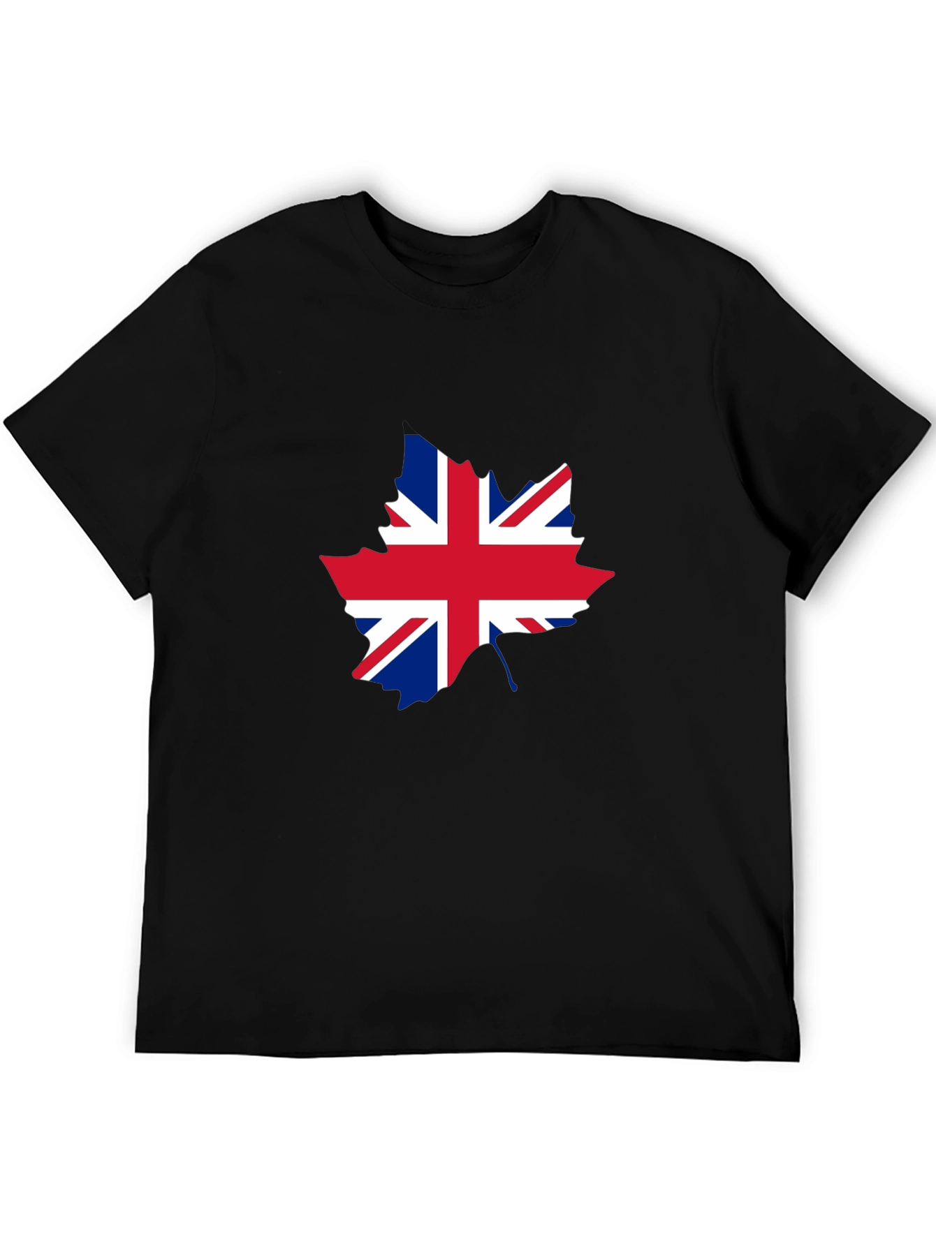 Union Jack Maple Leaf Graphic T-Shirt