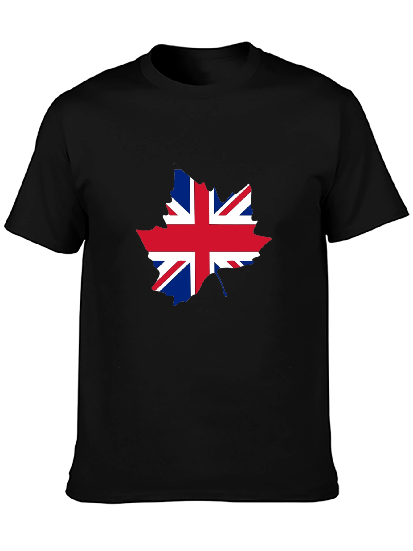 Union Jack Maple Leaf Graphic T-Shirt