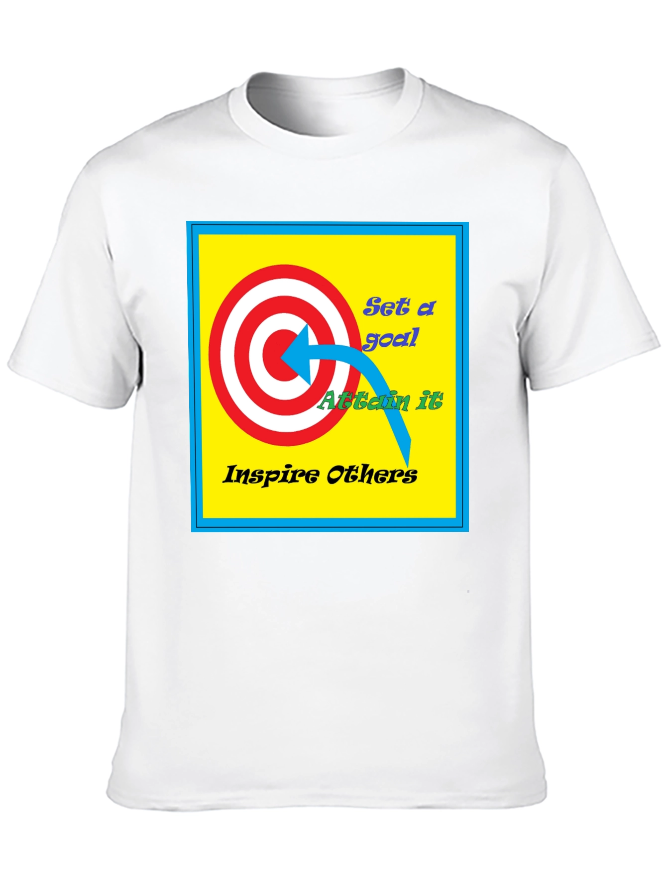 Motivational Goal T-Shirt: Set Attain Inspire