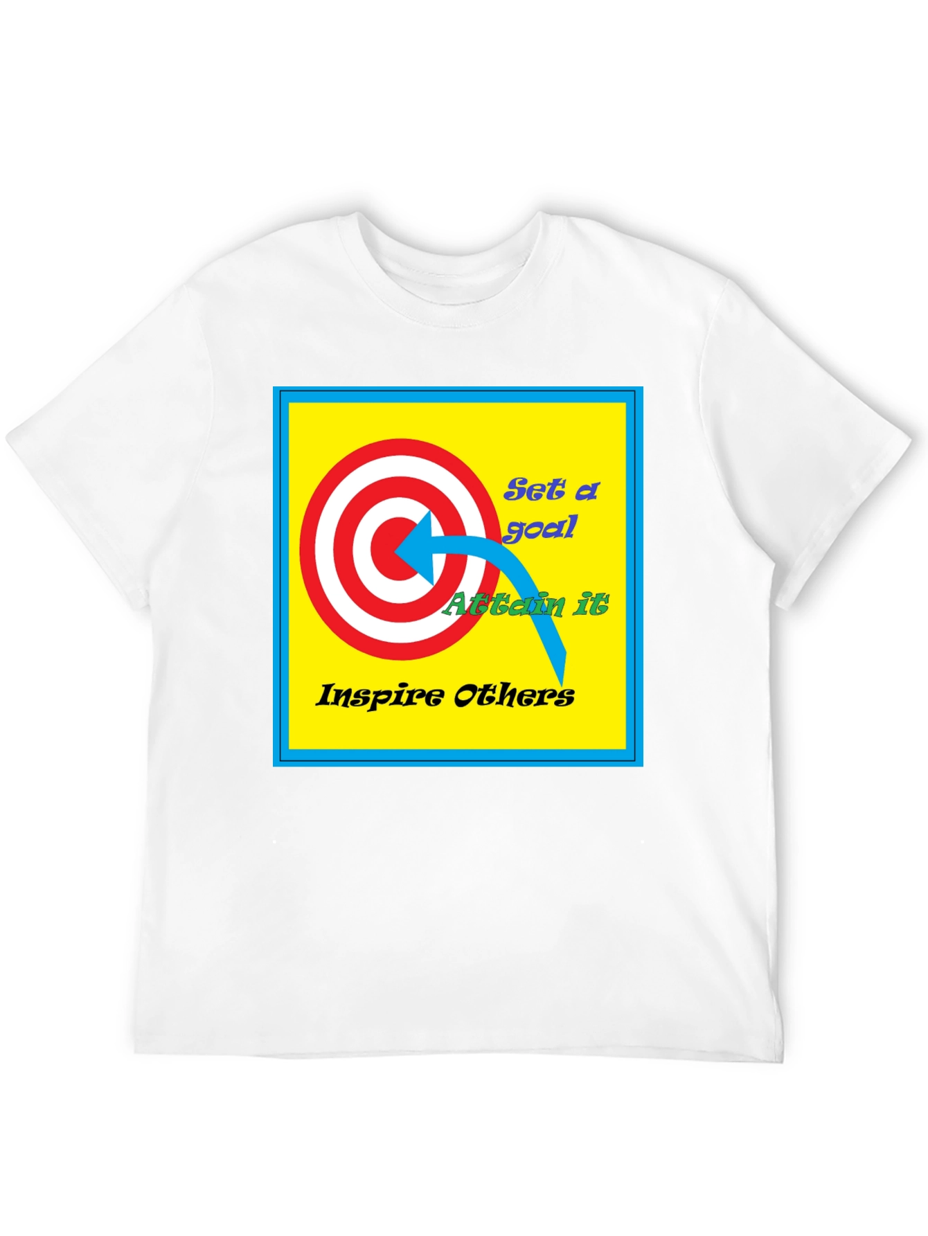 Motivational Goal T-Shirt: Set Attain Inspire