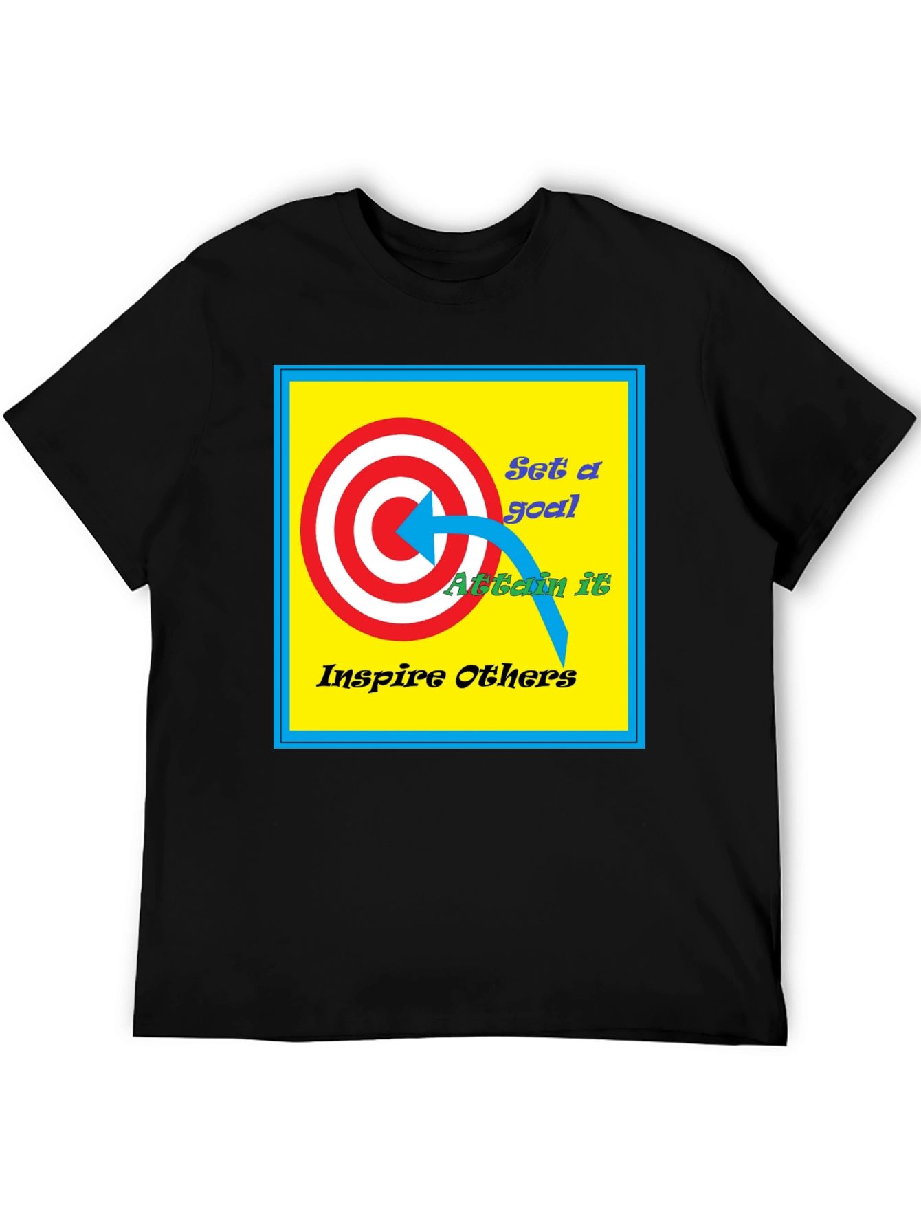 Motivational Goal T-Shirt: Set Attain Inspire